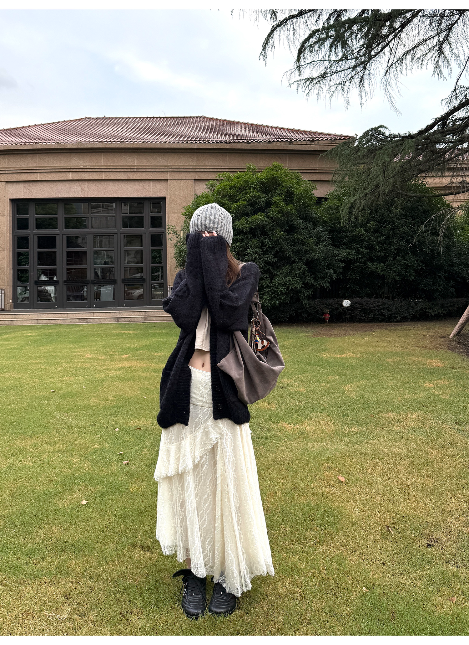 LelyMooch 3段レーススカート フェミニン  LEM220