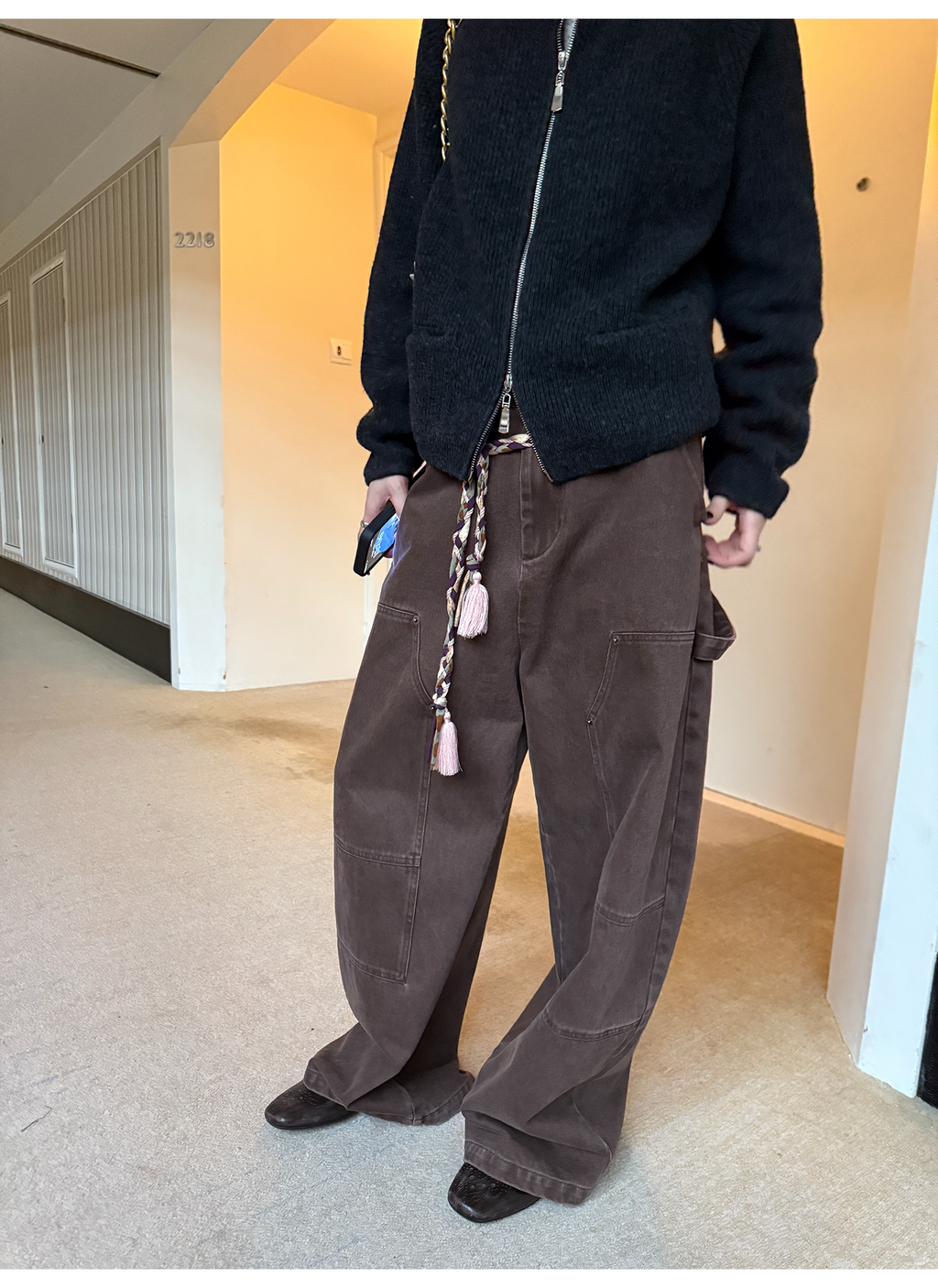 LelyMooch ハンティングムード ワイドパンツ  LEM271