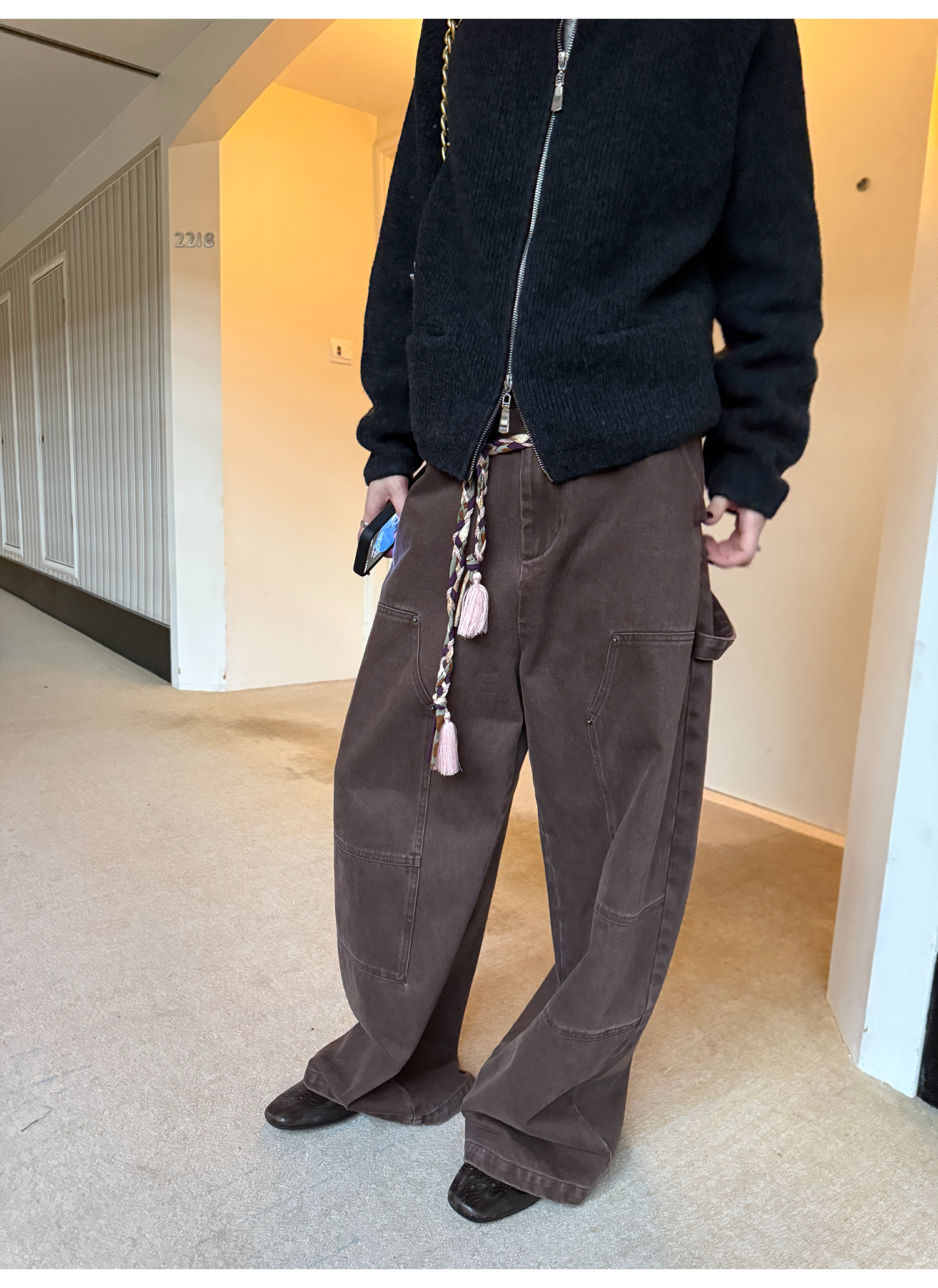 LelyMooch ハンティングムード ワイドパンツ  LEM271