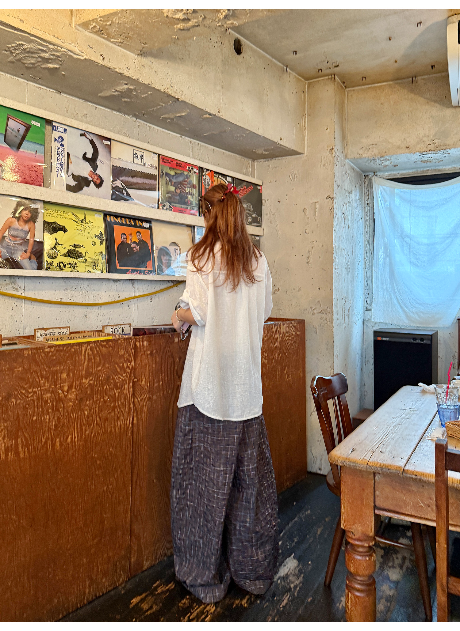 LelyMooch 1年中使える！ヴィンテージ風ワイドパンツ  LEM186