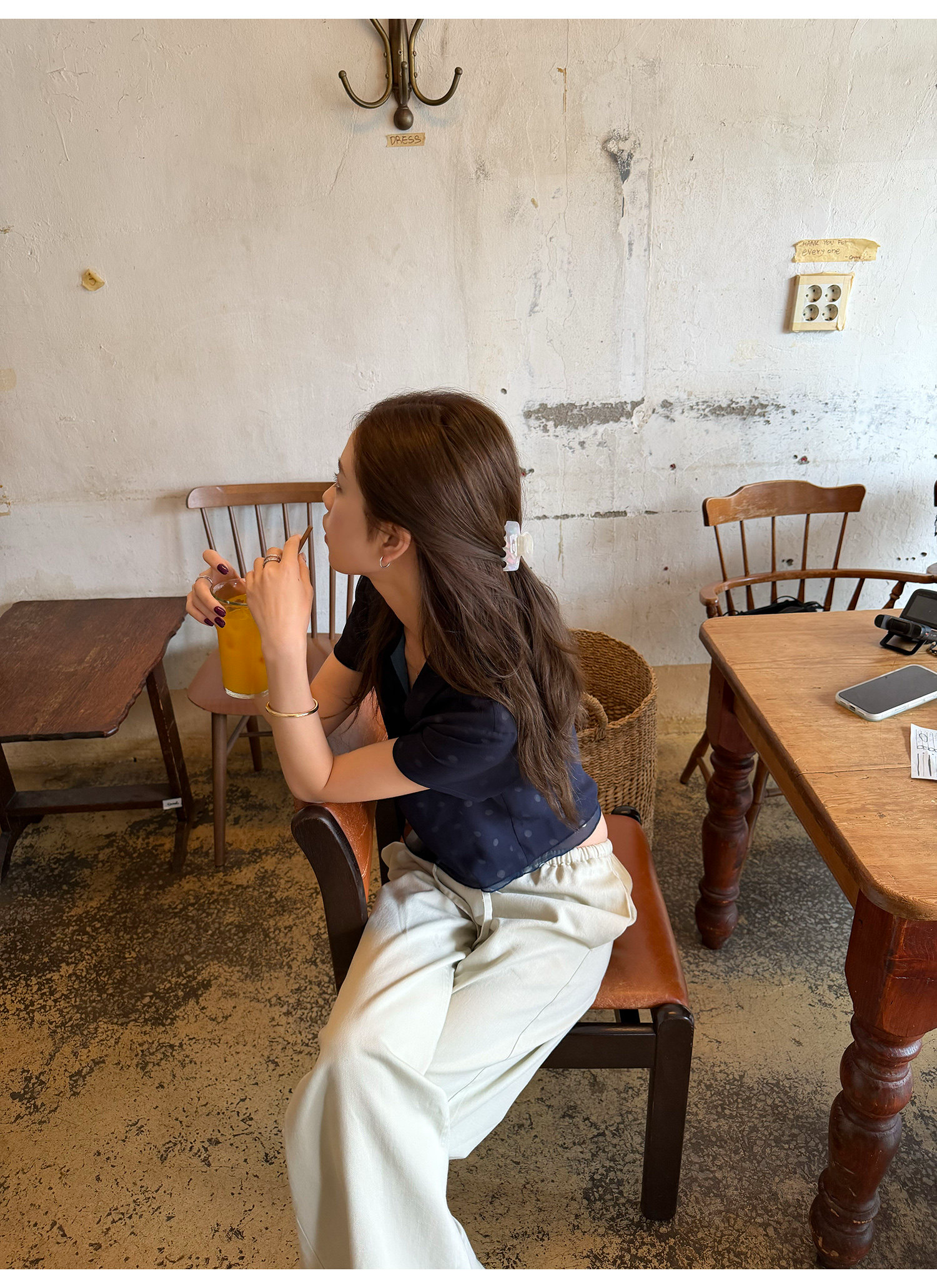 LelyMooch さらっと穿ける リネン混ワイドパンツ  LEM369