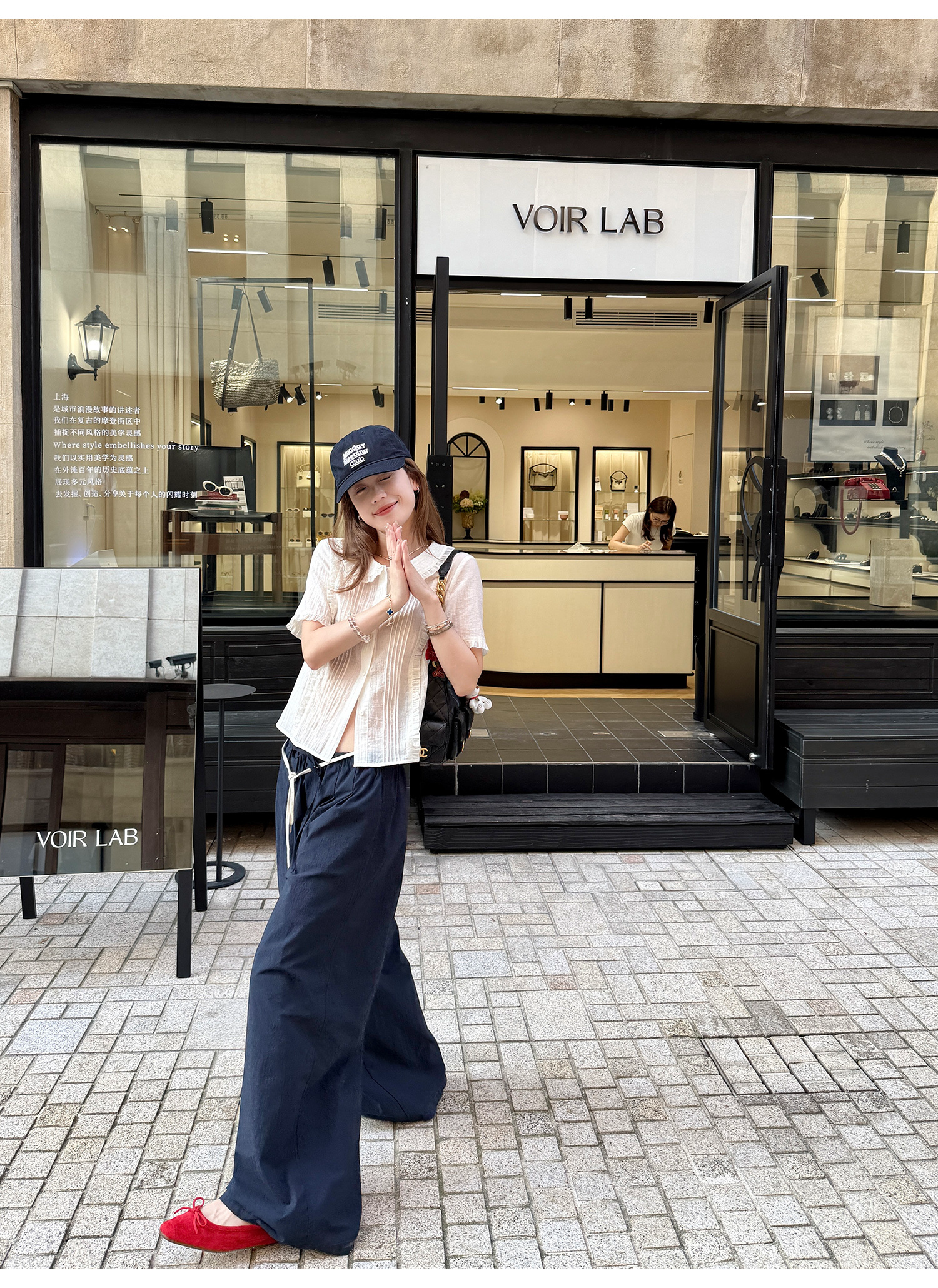 LelyMooch ユニセックス ドローストリング ワイドパンツ  LEM196