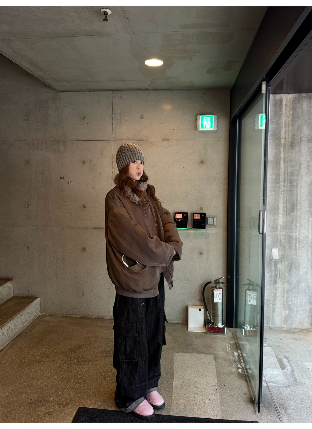 LelyMooch エコファーライナー付きモッズコート　LEM259