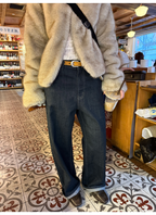 LelyMooch 日本デニム使用 ストレートパンツ  LEM273