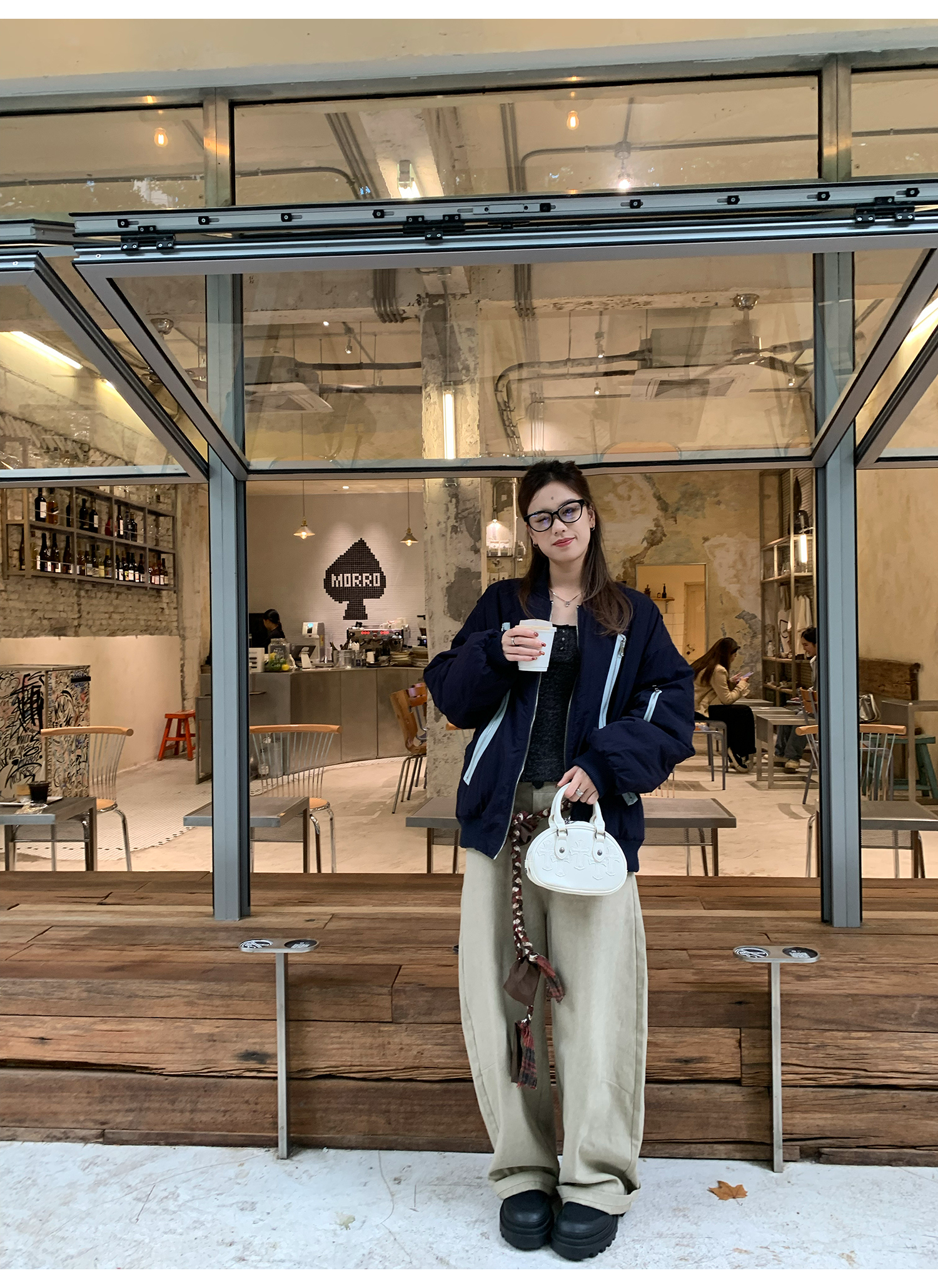 LelyMooch  定番で合わせやすい✨バックポケット パンツ  LEM170
