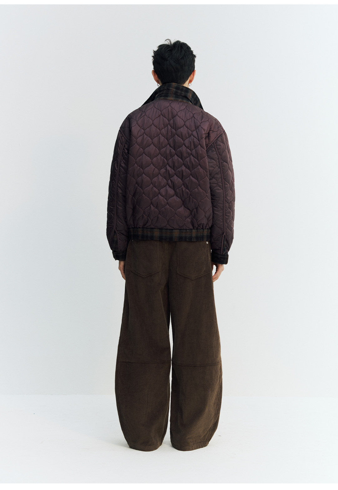 コーデュロイパンツ・立体カーブシルエット  LOM035