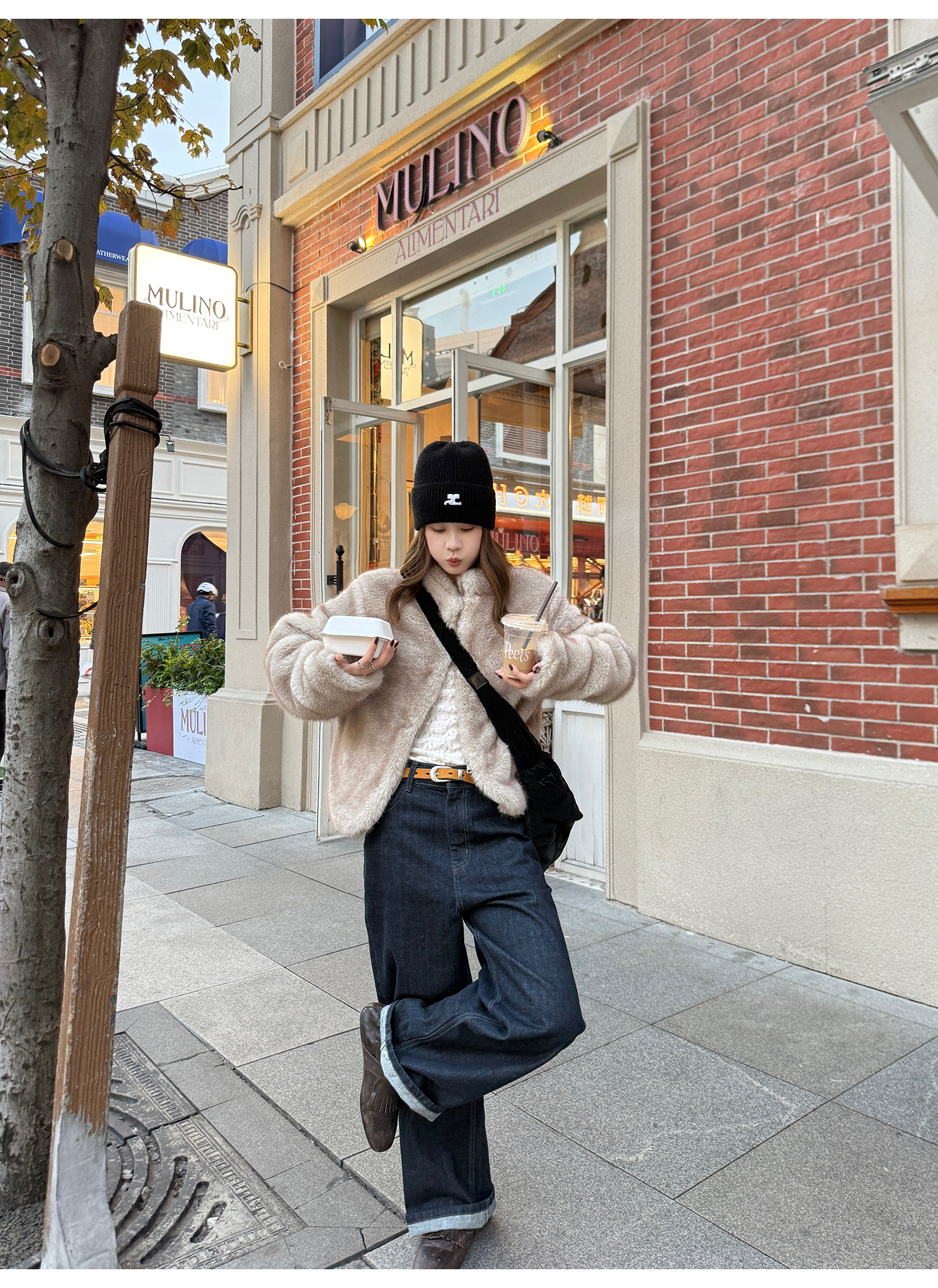 LelyMooch 日本デニム使用 ストレートパンツ  LEM273