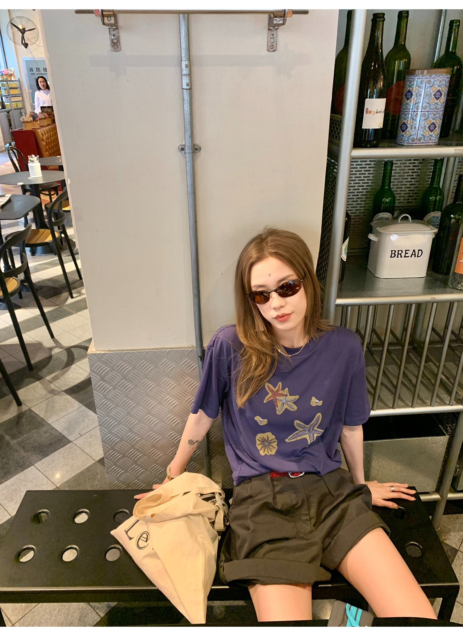 LelyMooch 夏映えカラーで気分アップ｜冷感素材Tシャツ  LEM171