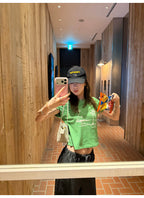 LelyMooch パームツリークロップドTシャツ  LEM376