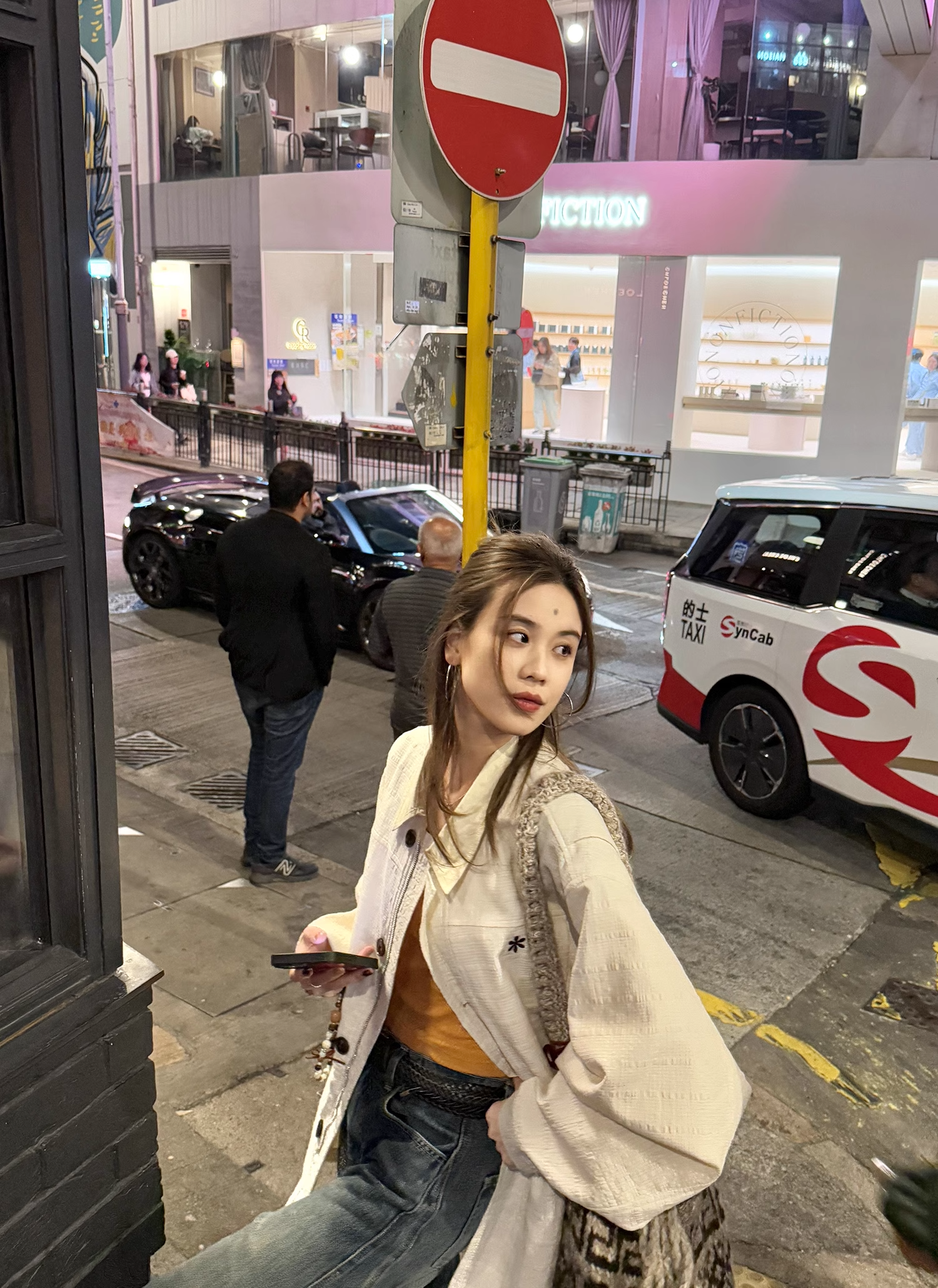 LelyMooch  チェック柄レンチコート ミディト丈  LEM077