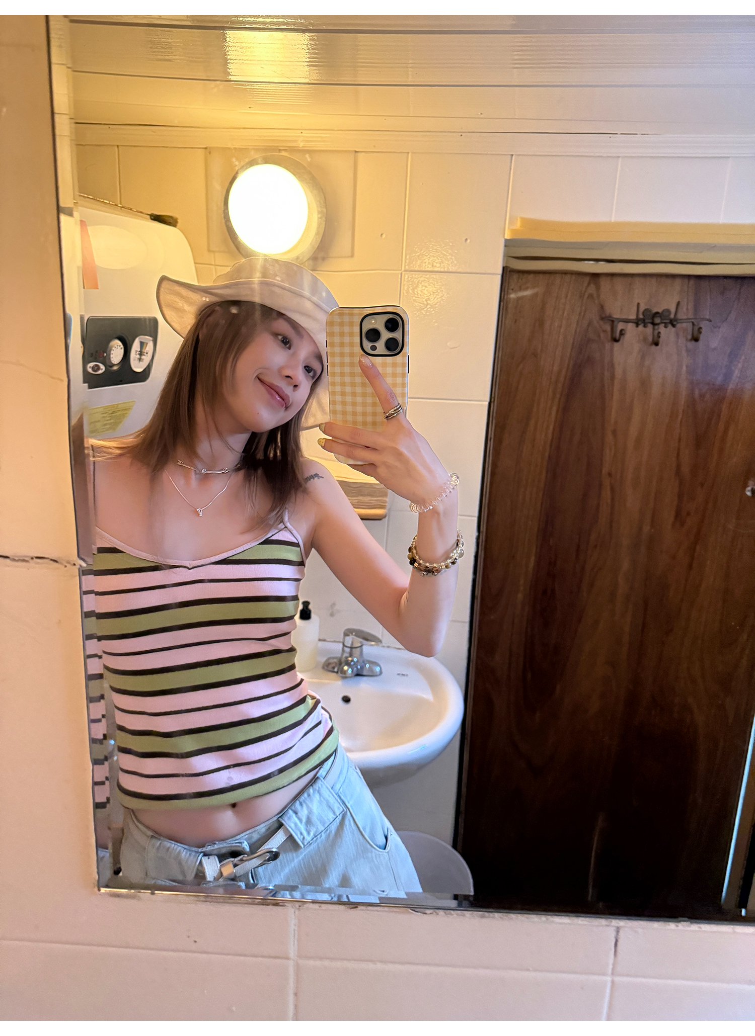 LelyMooch グァバ・ストライプキャミ  LEM164