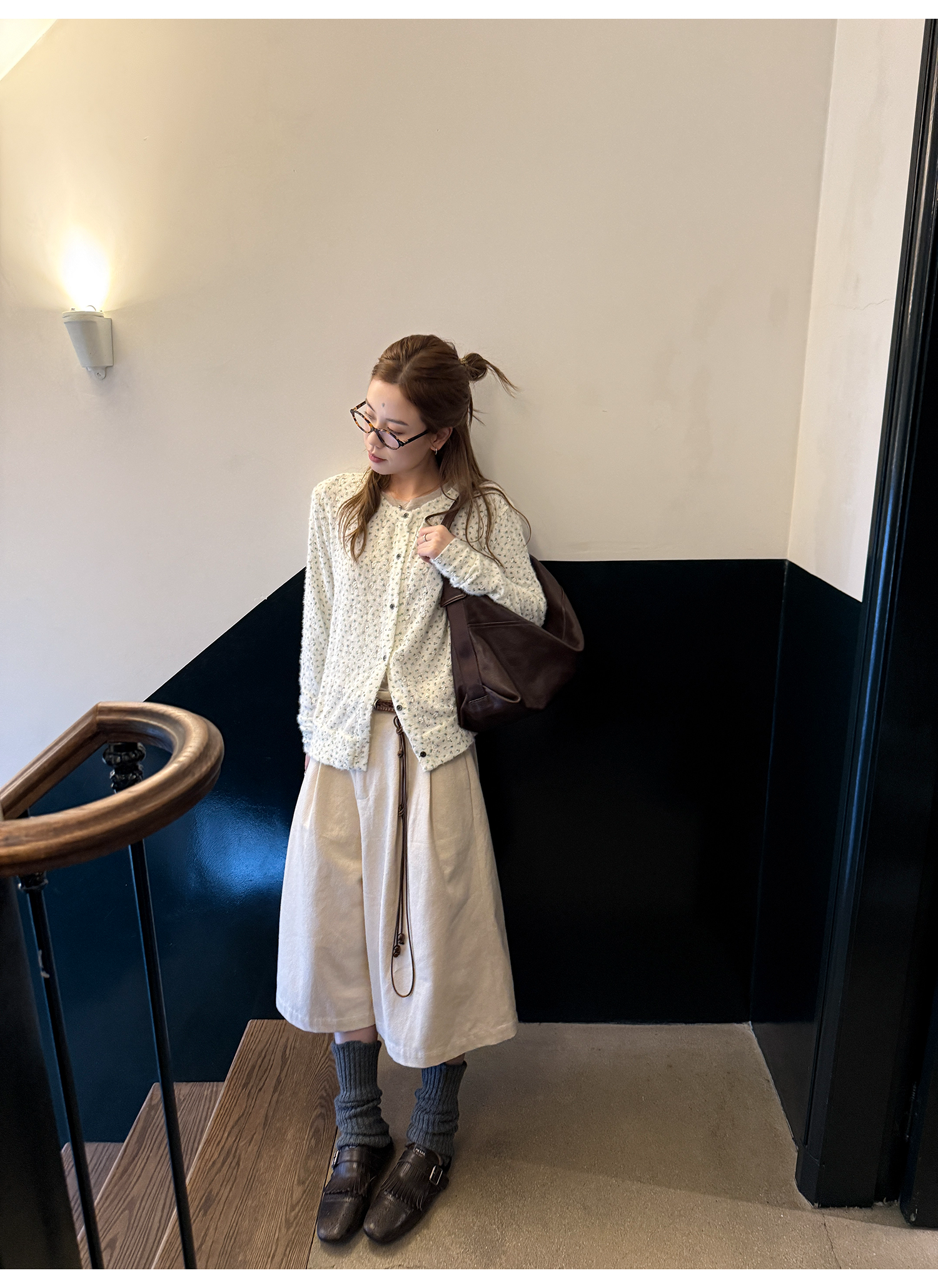 LelyMooch 花柄ふわもちニット　LEM254