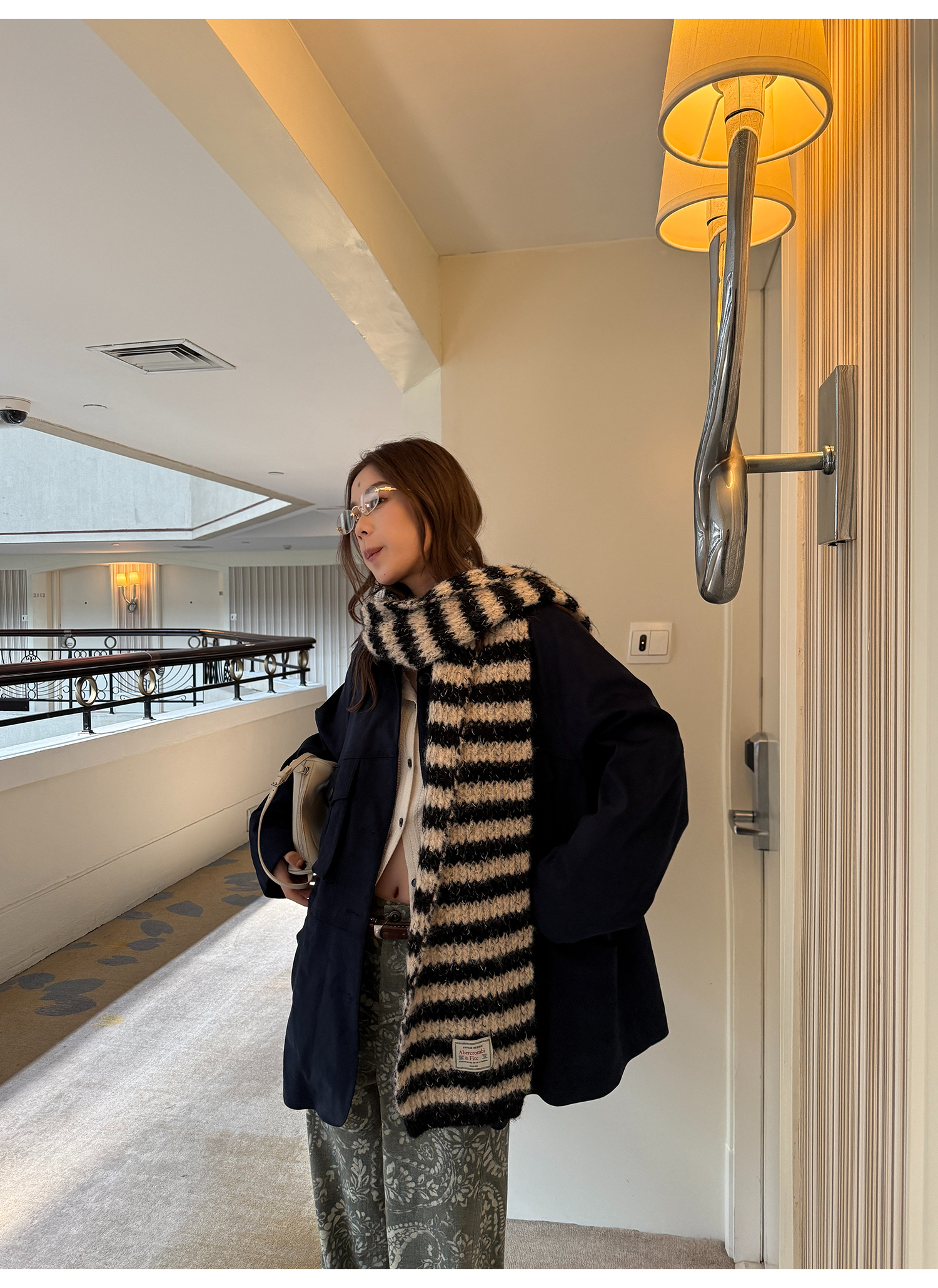 LelyMooch あったかフリース×スエードジャケット  LEM238