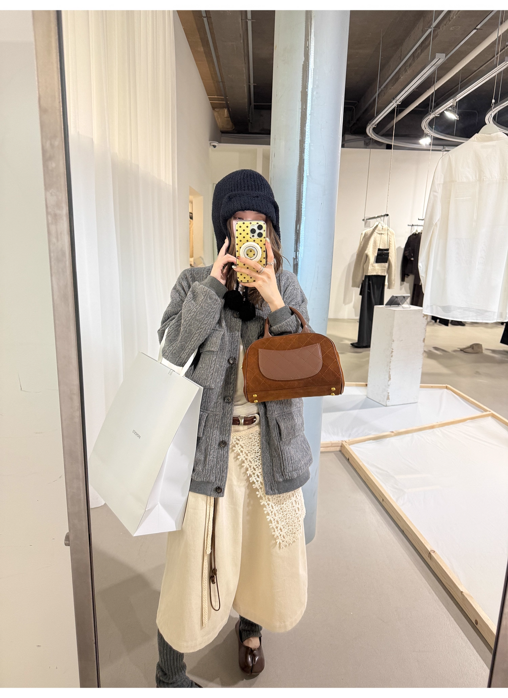 LelyMooch コットン刺しゅうスカートカバー  LEM258