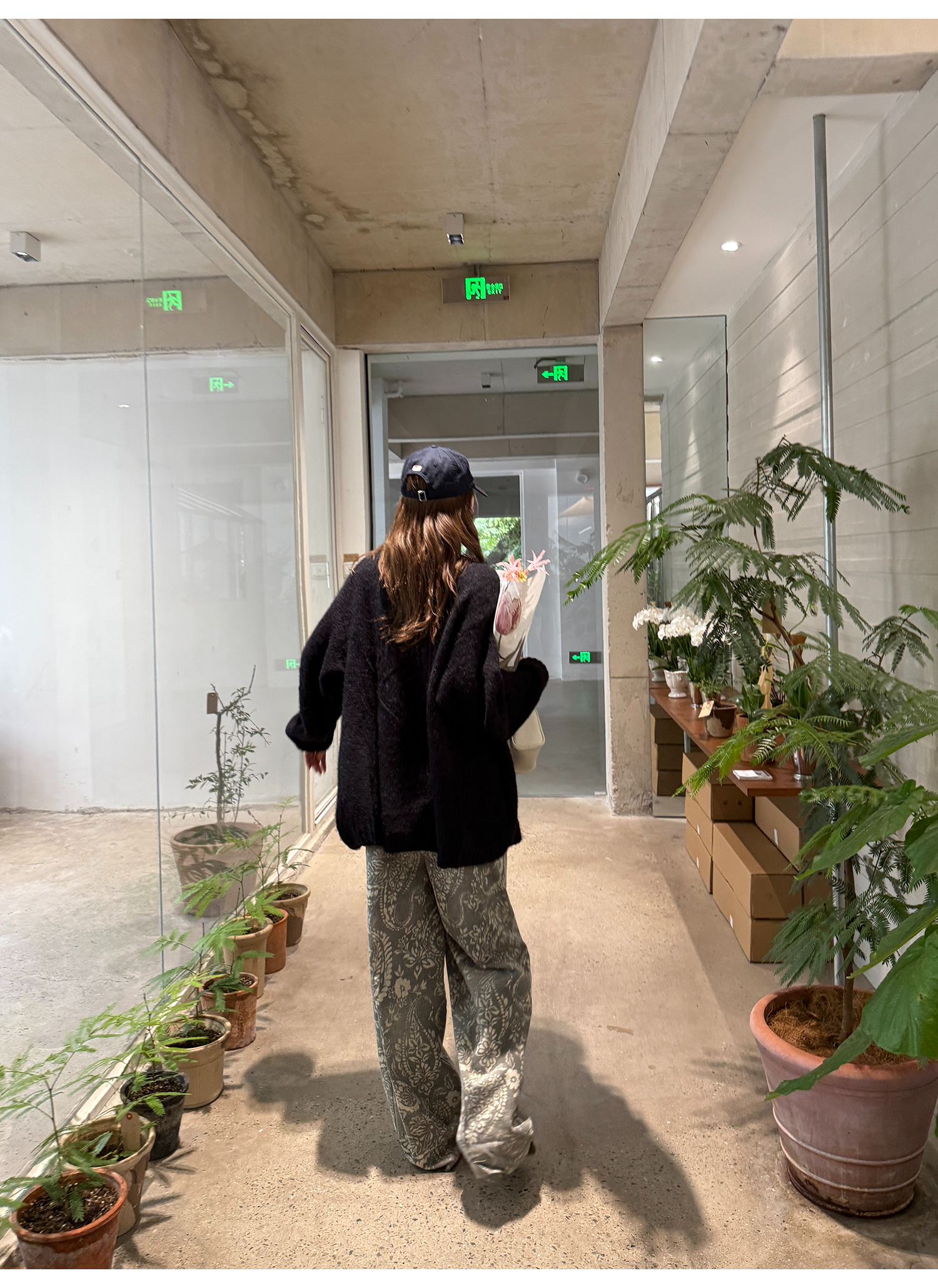 LelyMooch ペイズリー柄 ワイドパンツ  LEM221