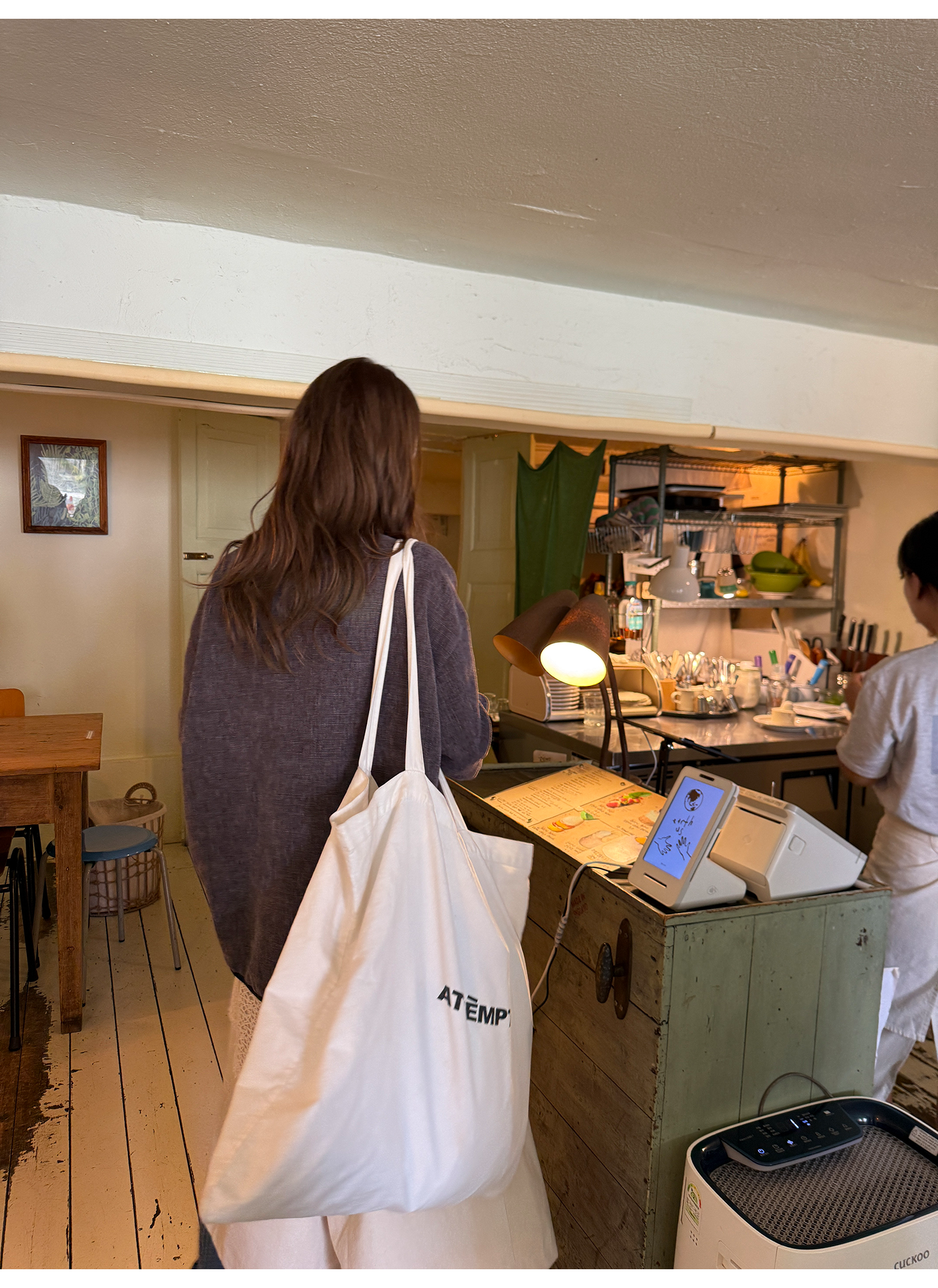 LelyMooch ステッチ入り立ち襟スウェット  LEM253