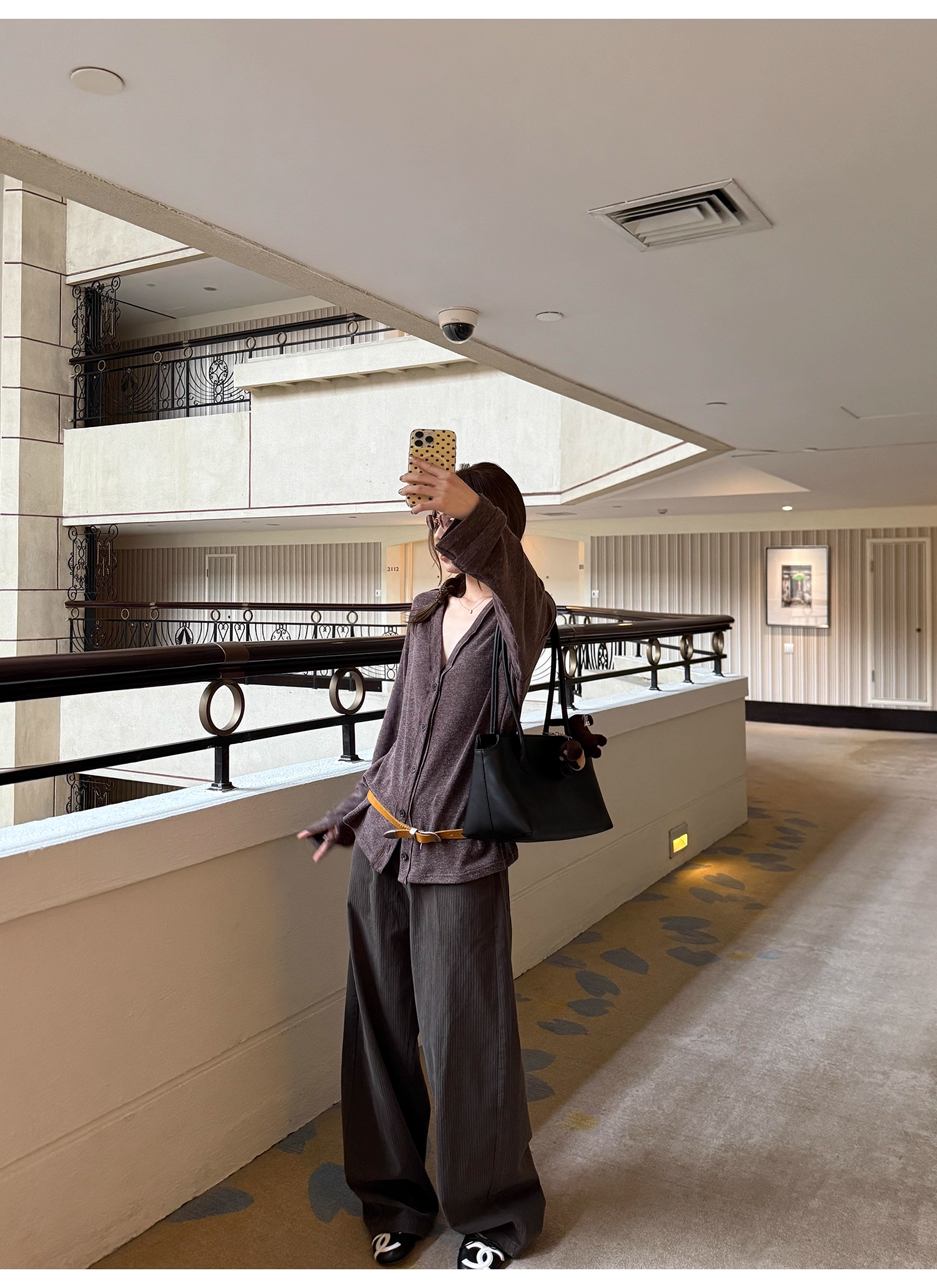 LelyMooch ダークグレーストライプパンツ  LEM244