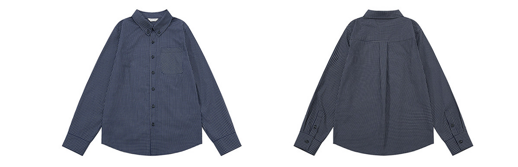 細格子 レギュラーシャツ  LOM044