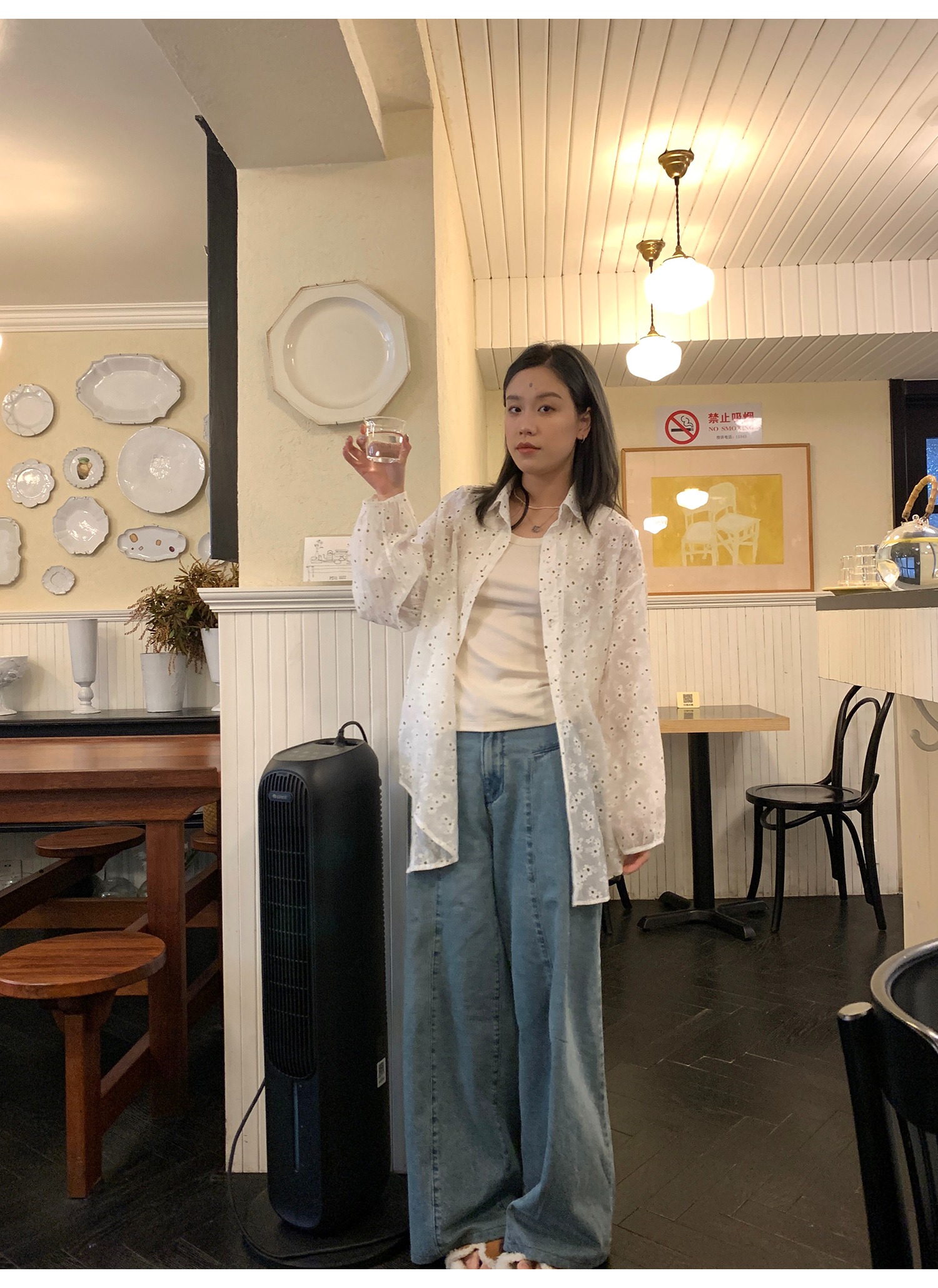 LelyMooch  バックレースニットタンクトップ  LEM073