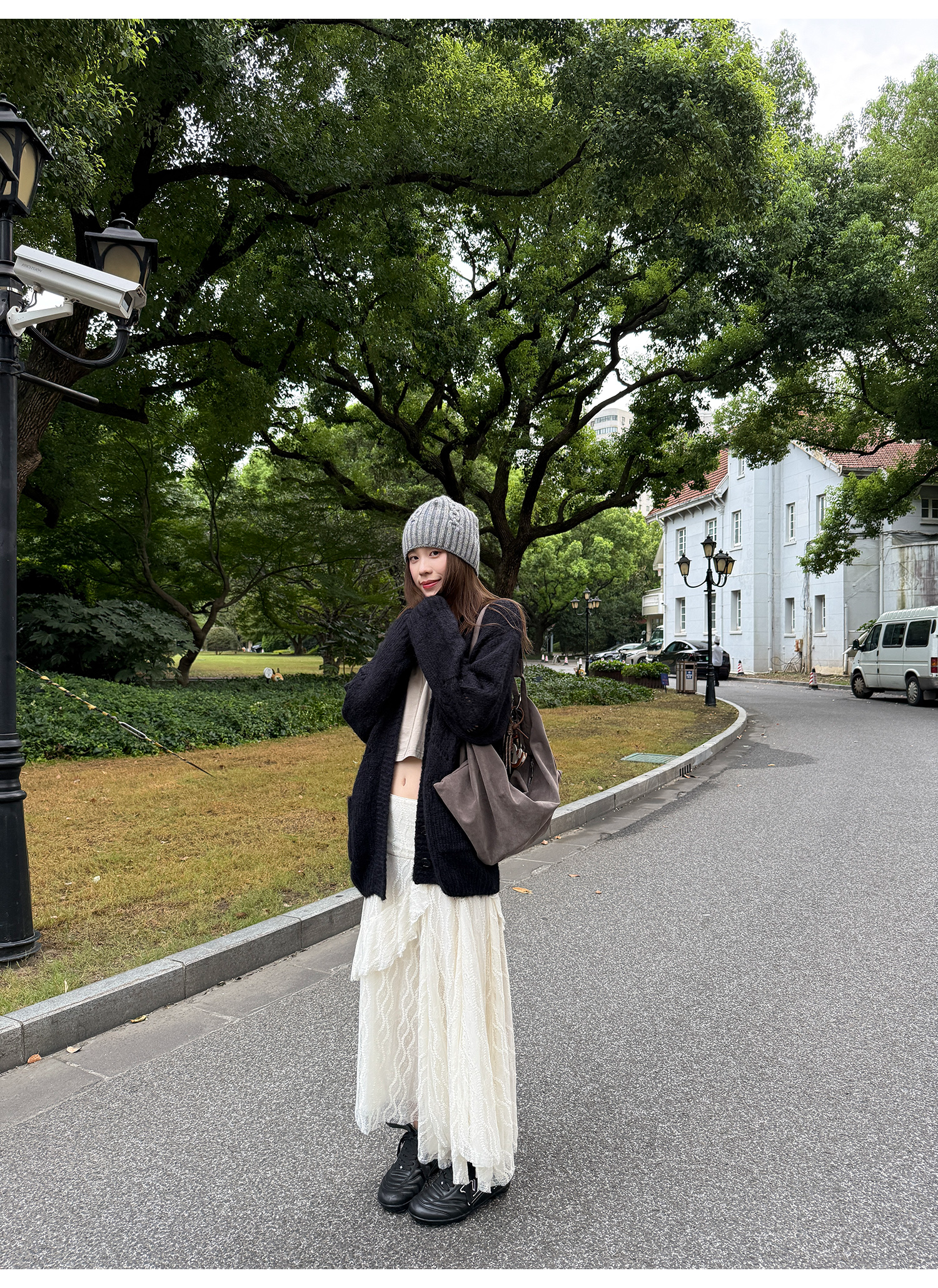 LelyMooch 3段レーススカート フェミニン  LEM220