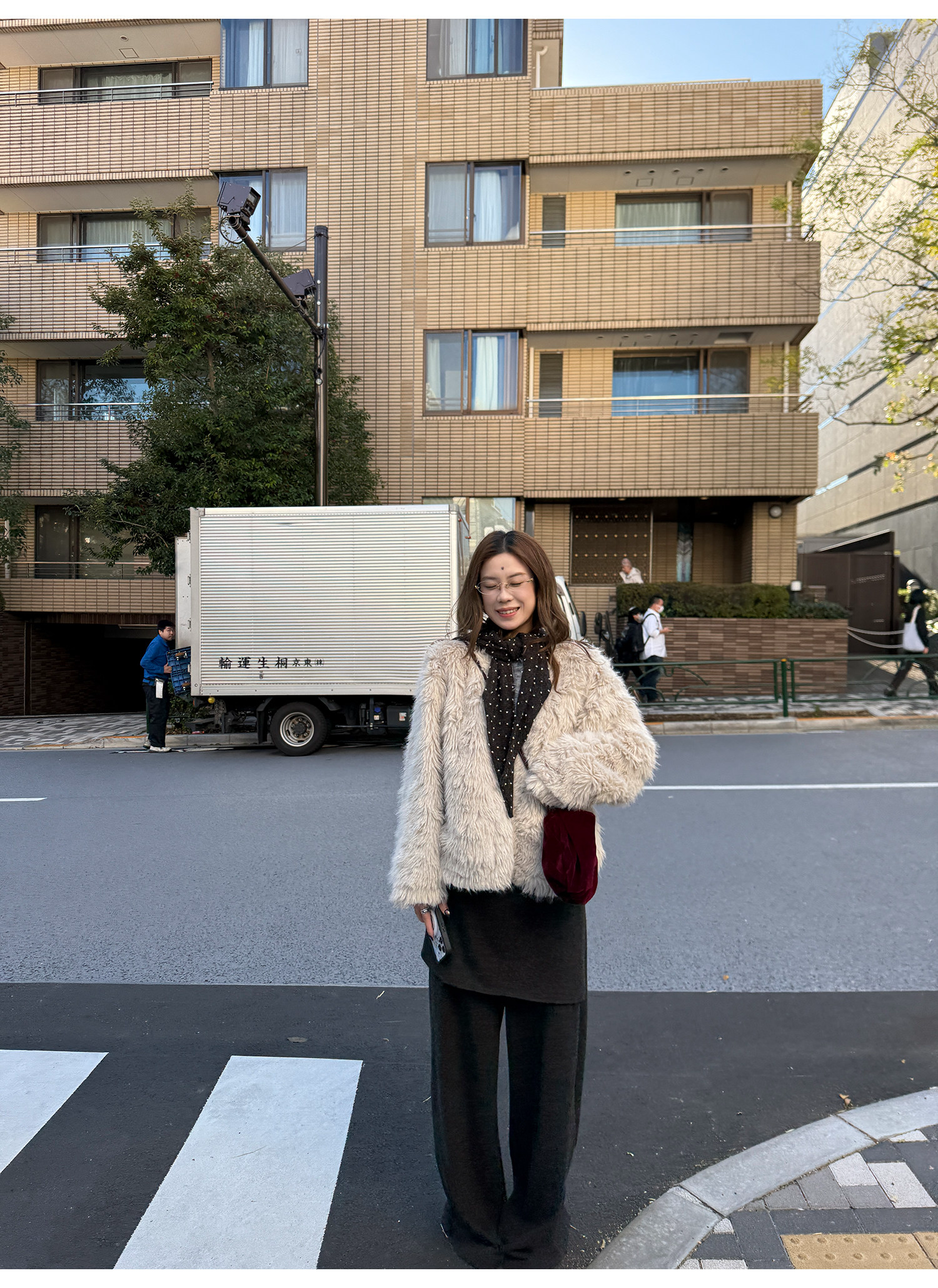 LelyMooch レイヤード風 ワイドパンツ  LEM283