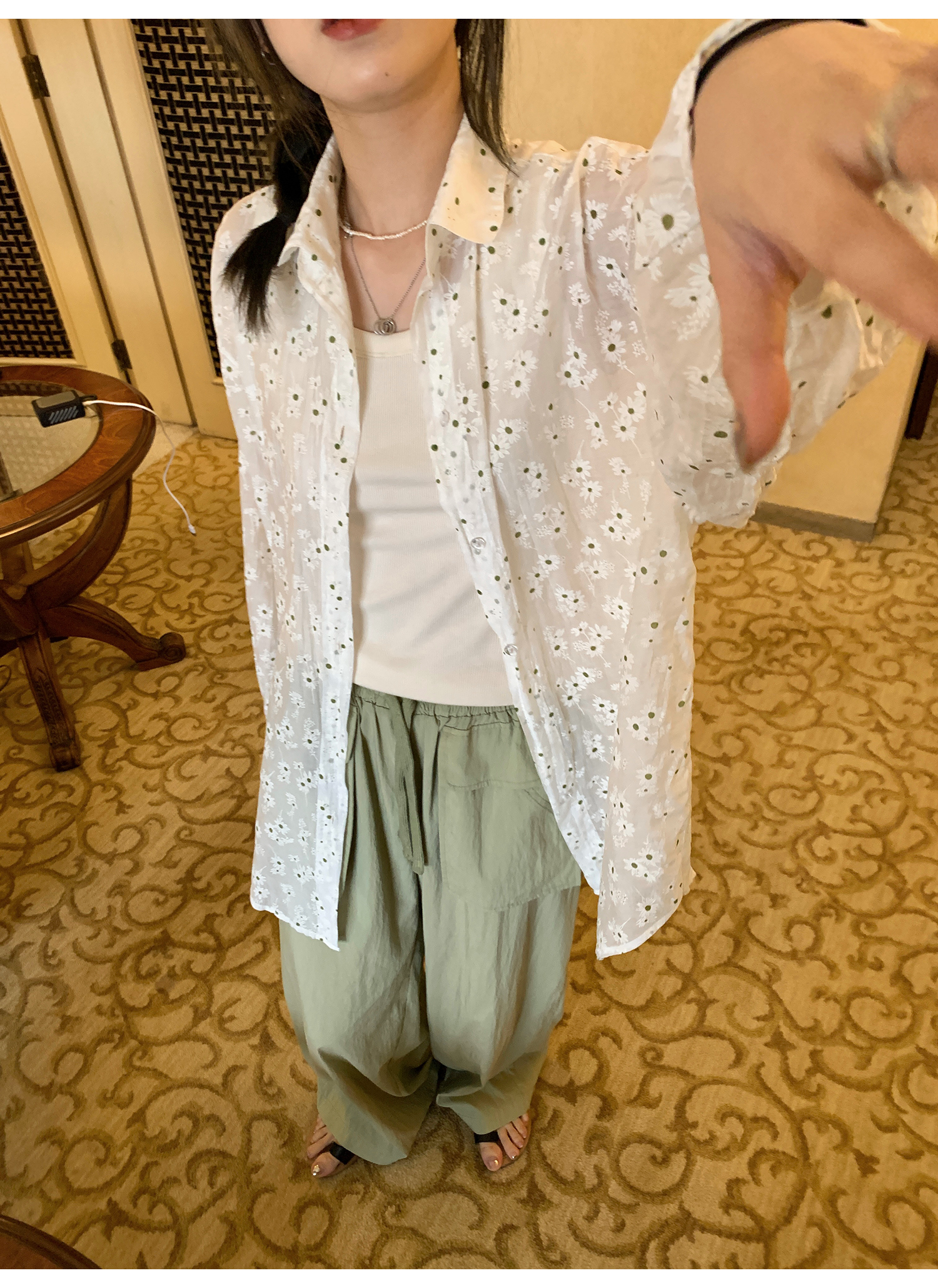 LelyMooch Back Lace Knit Tank Top LEM073