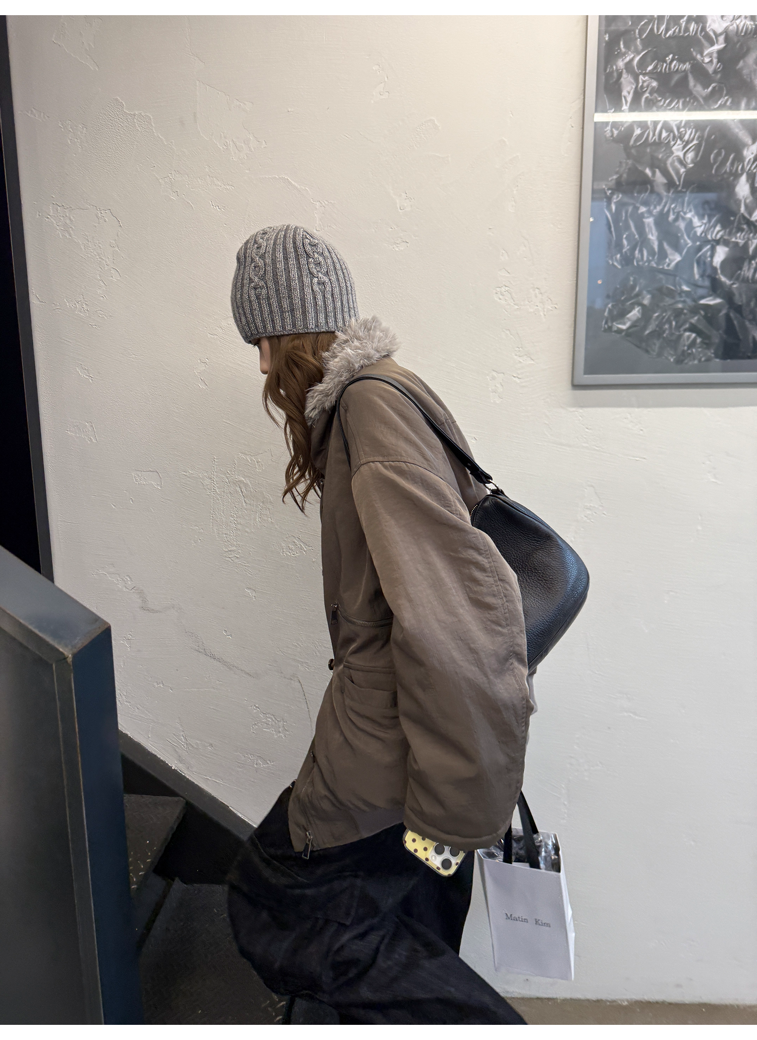 LelyMooch エコファーライナー付きモッズコート　LEM259