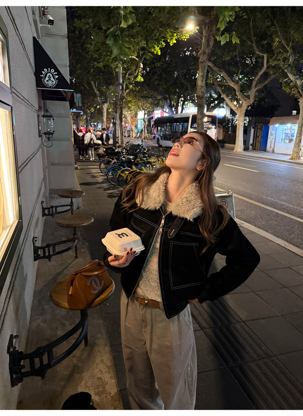 LelyMooch ステッチライン ファージャケット  LEM274