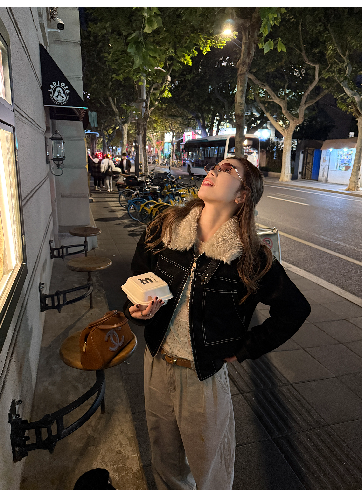 LelyMooch ステッチライン ファージャケット  LEM274