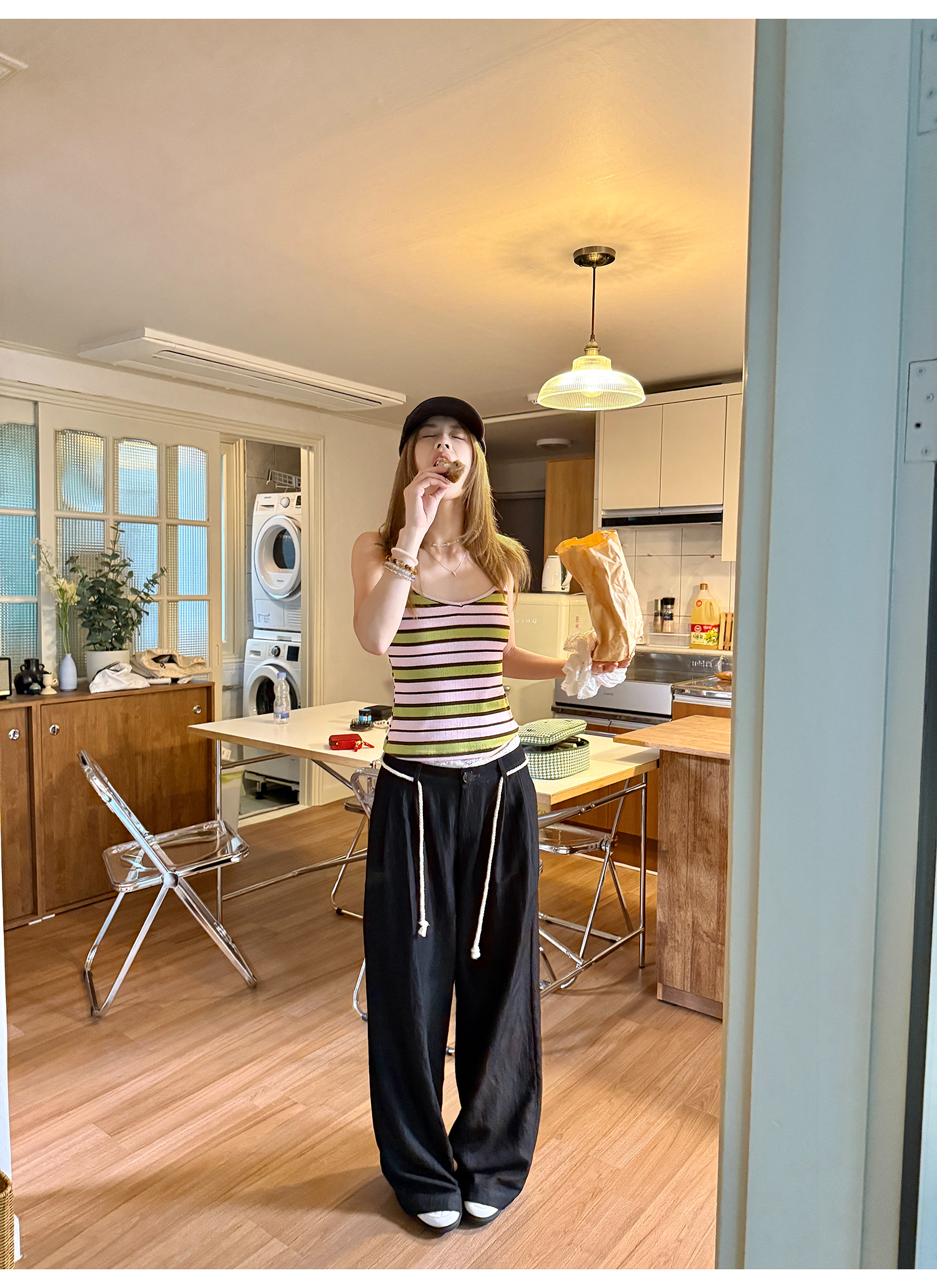 LelyMooch グァバ・ストライプキャミ  LEM164