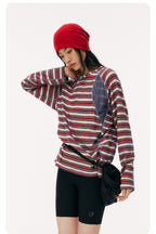 Striped Half-Zip Long Sleeve LOM104