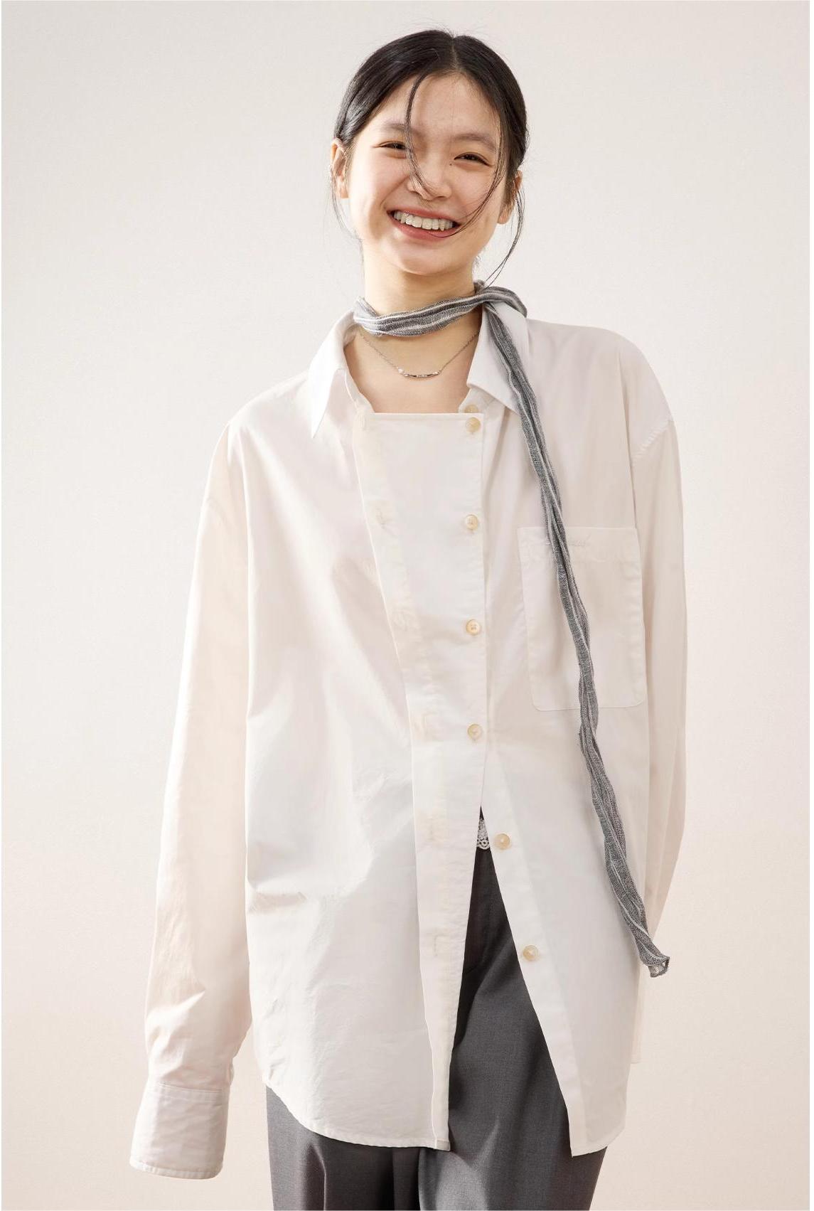 ロングスリーブフシャツ  春LOM015