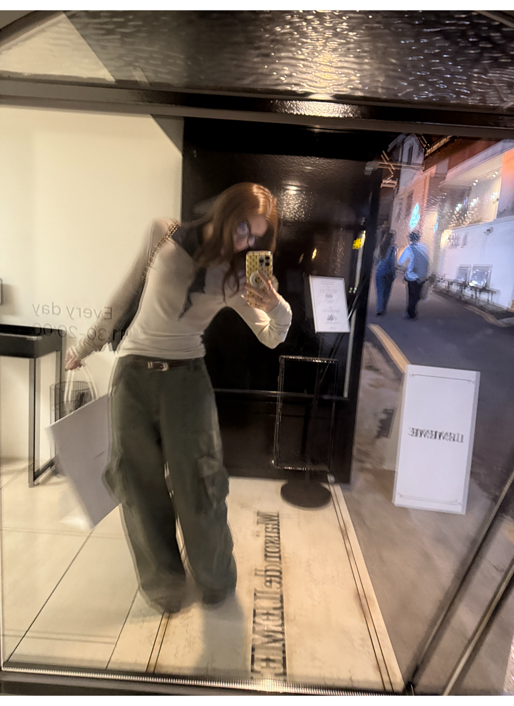 LelyMooch フェード加工ワークパンツ　LEM261