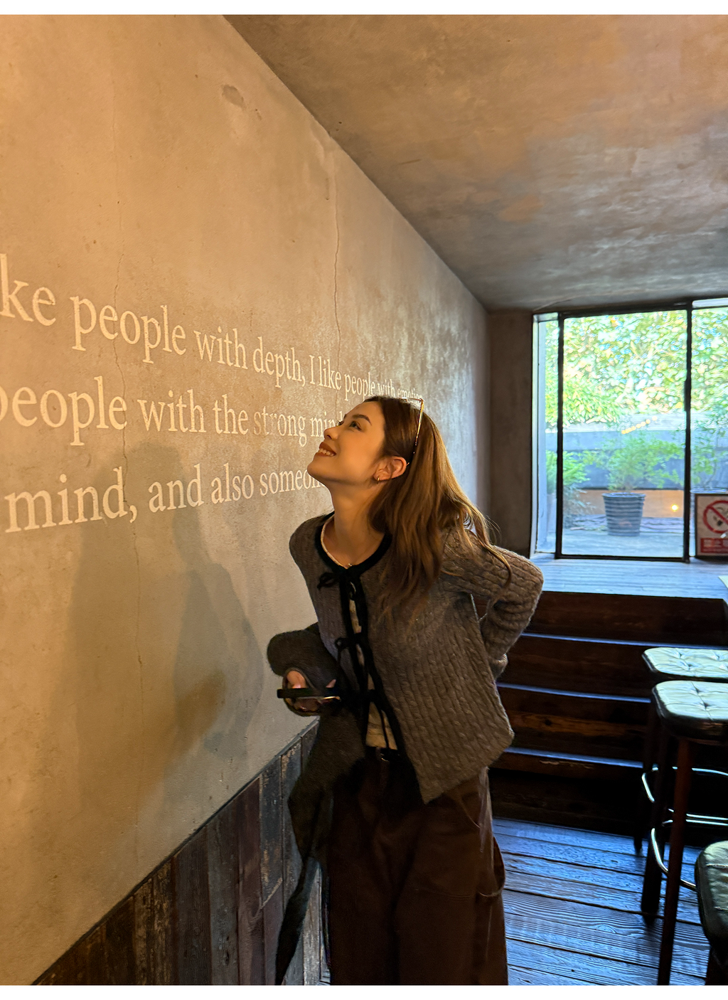 LelyMooch ケーブル調 × 配色リボン ニットトップス LEM276