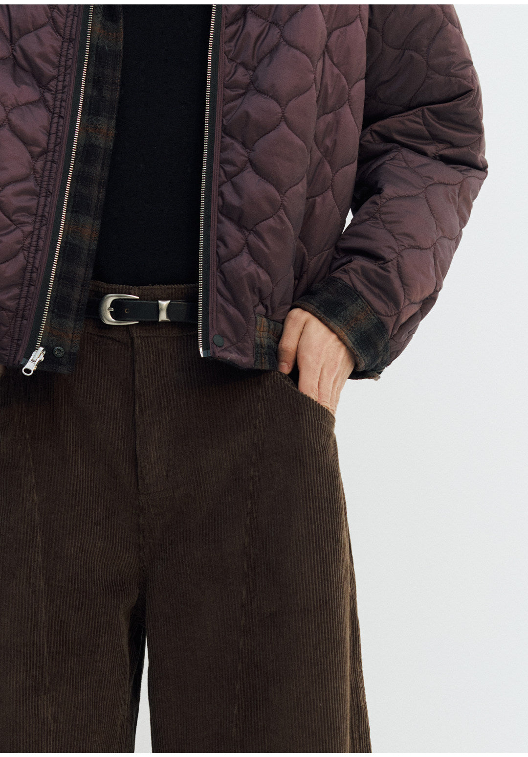 コーデュロイパンツ・立体カーブシルエット  LOM035