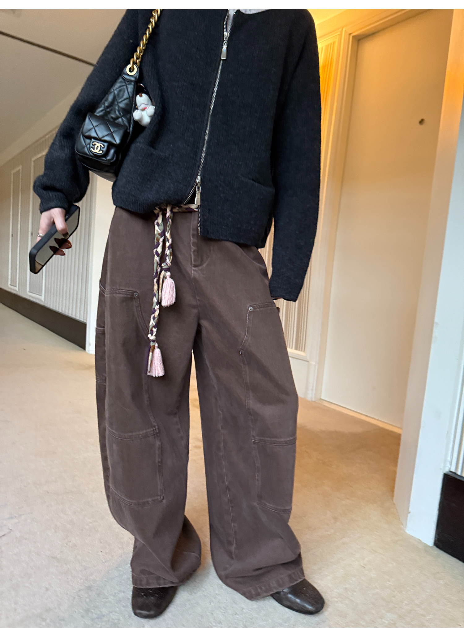 LelyMooch ハンティングムード ワイドパンツ  LEM271