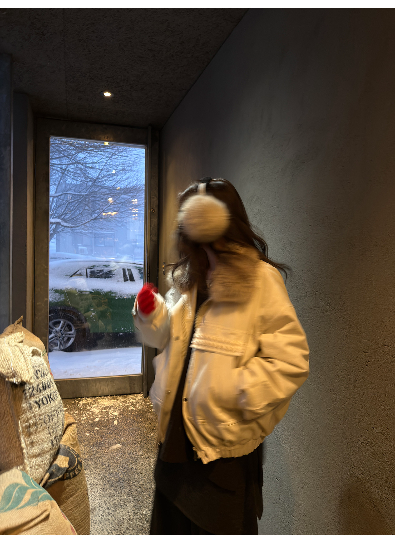 LelyMooch 取り外し襟付き 中綿ショートアウター  LEM305