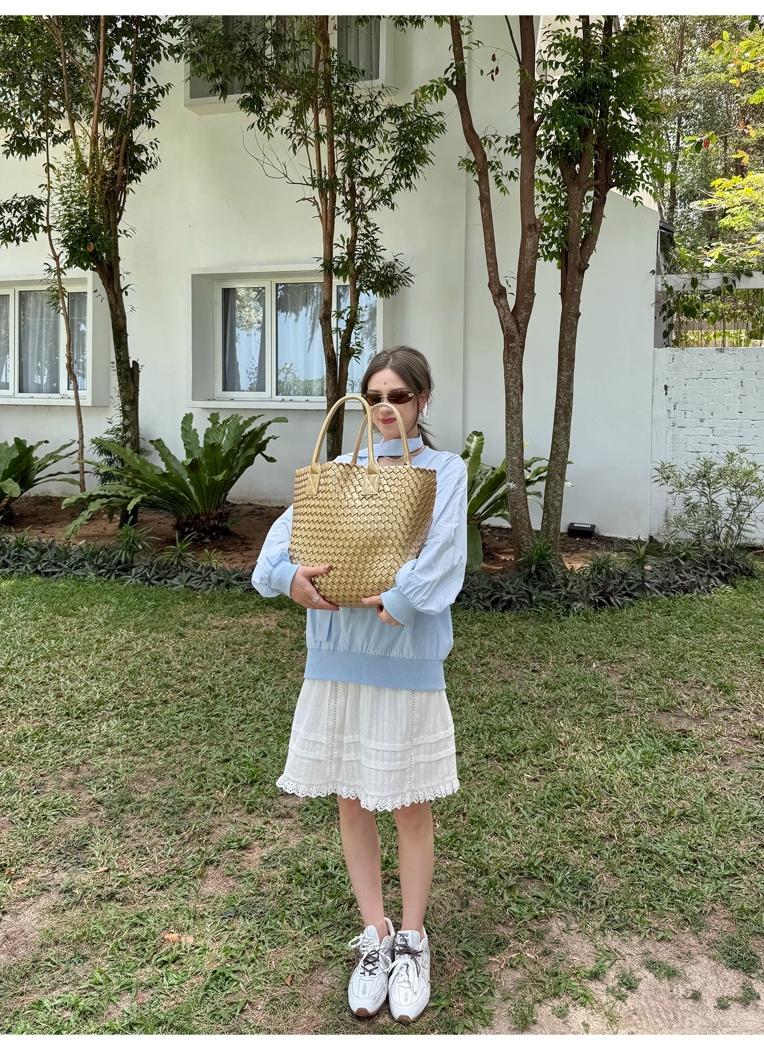 LelyMooch  白 スカート ミニ 透け防止  LEM105