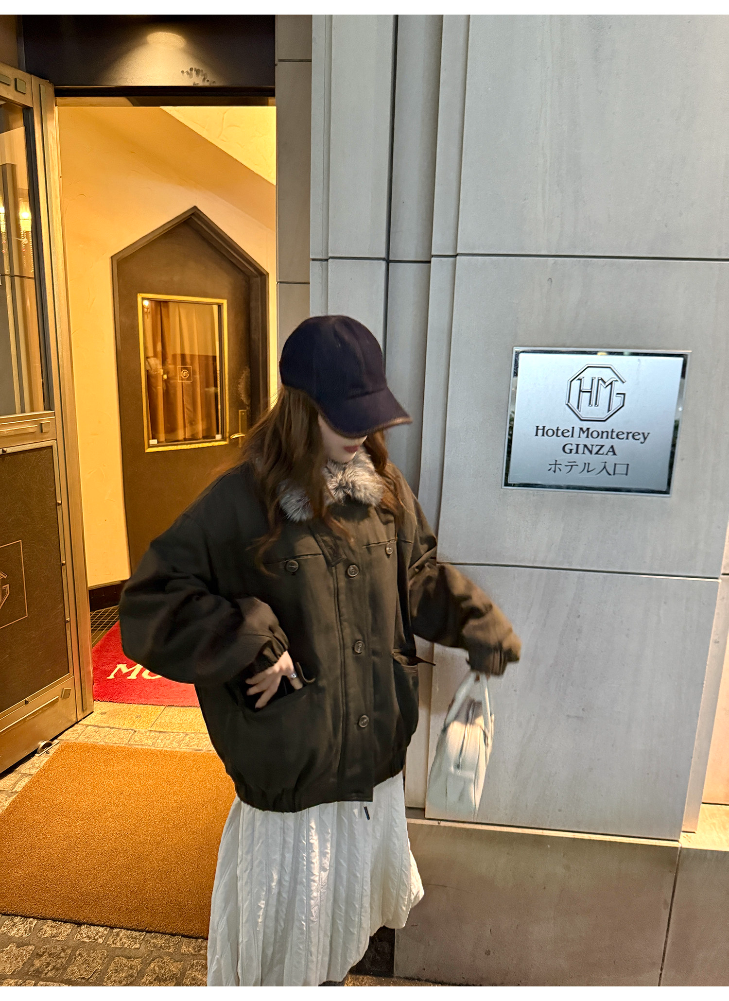 LelyMooch 2種類の襟を自由に切り替え・中綿ジャケット  LEM282