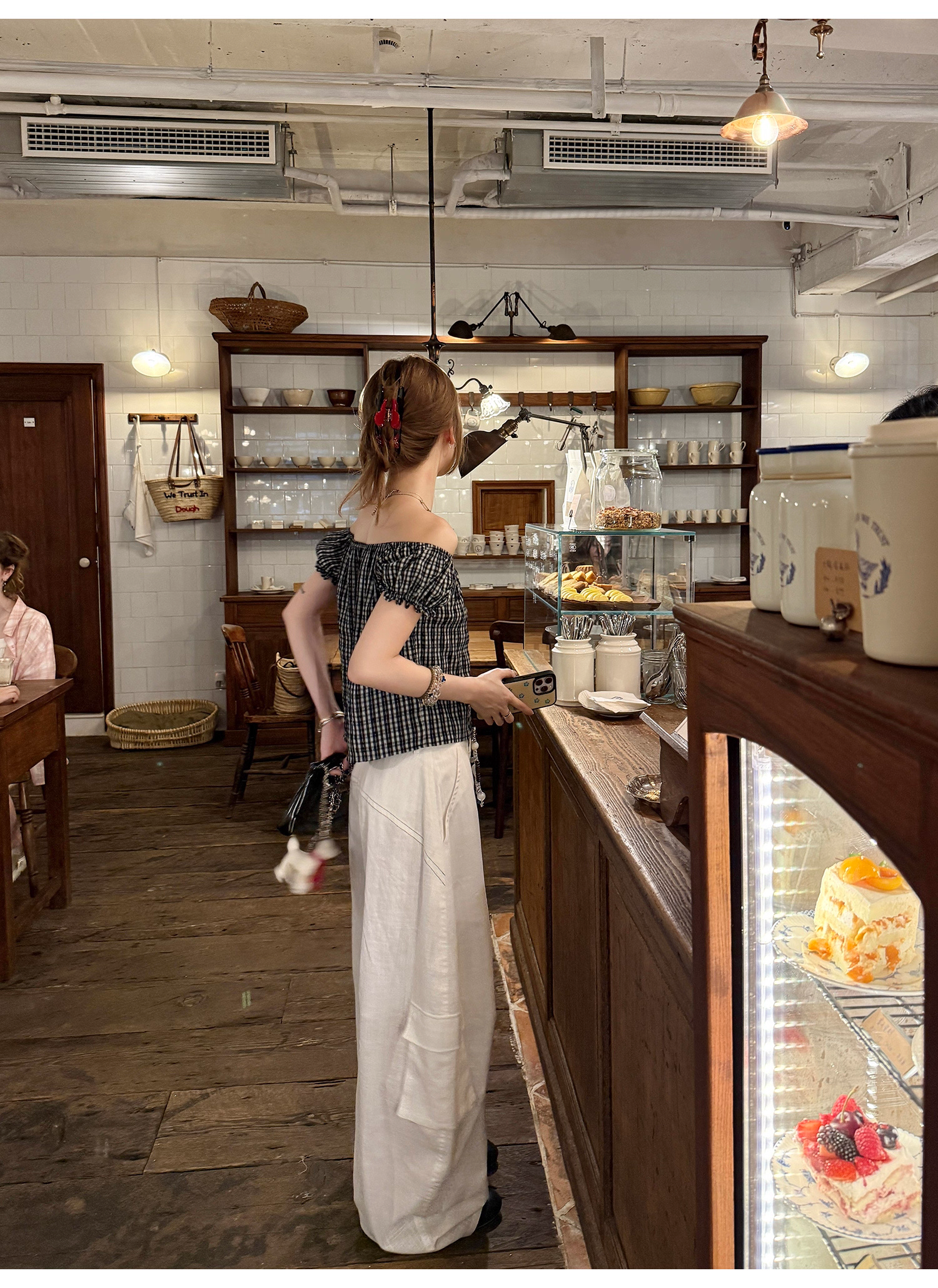 LelyMooch ストリート白ワイルドパンツ  LEM190