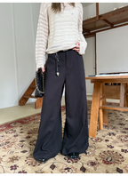 LelyMooch  シルエット抜群　ワイドスラックス  LEM121