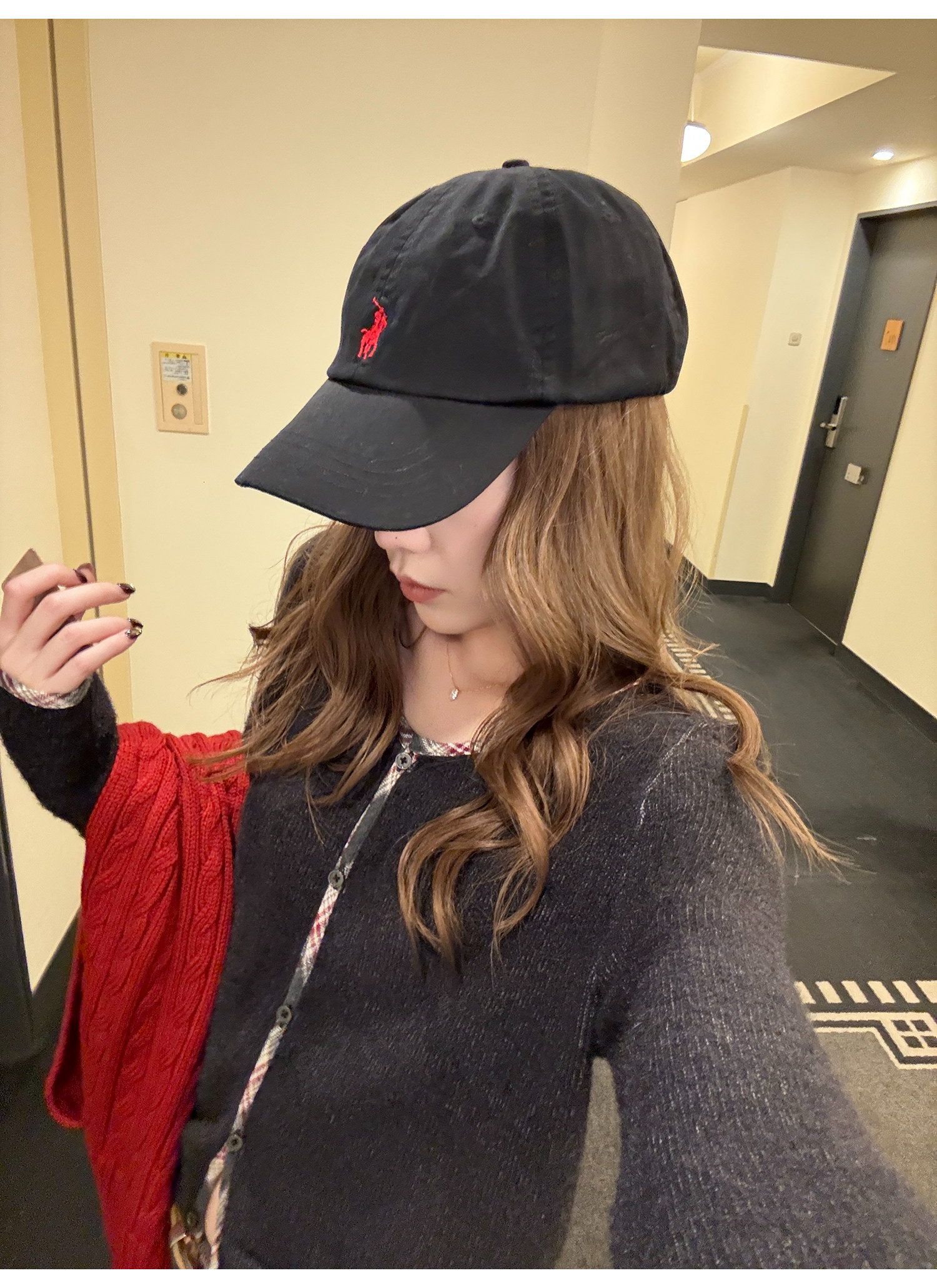 LelyMooch チェック柄パイピング ニット  LEM293