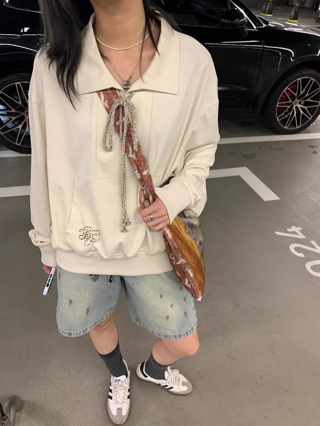 LelyMooch  油絵風 キャンバスバッグ  LEM071