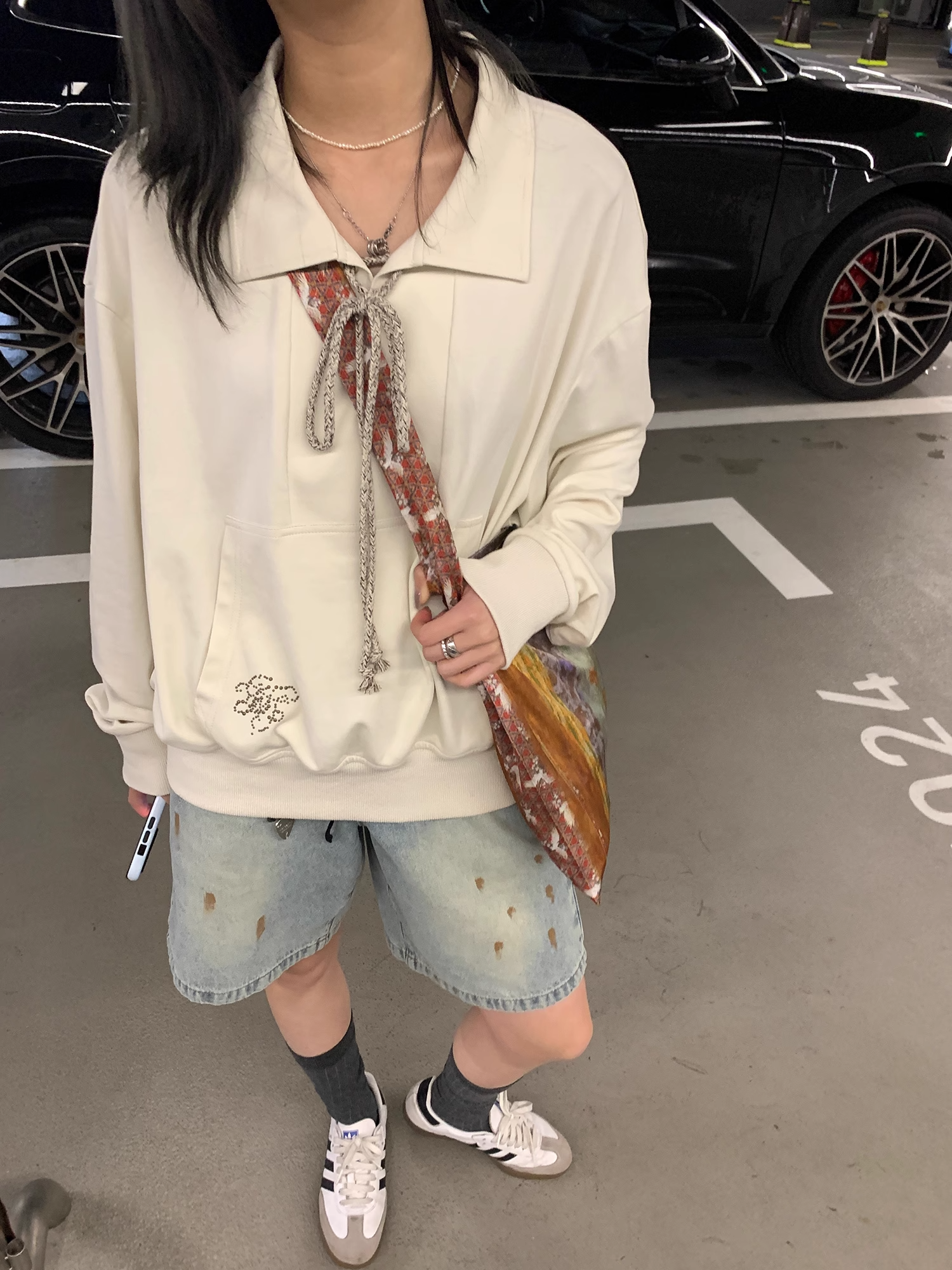 LelyMooch  油絵風 キャンバスバッグ  LEM071