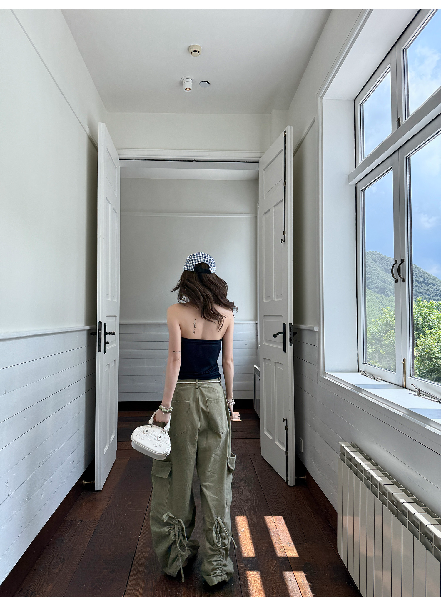 LelyMooch ドローコード付きコットンパンツ  LEM205