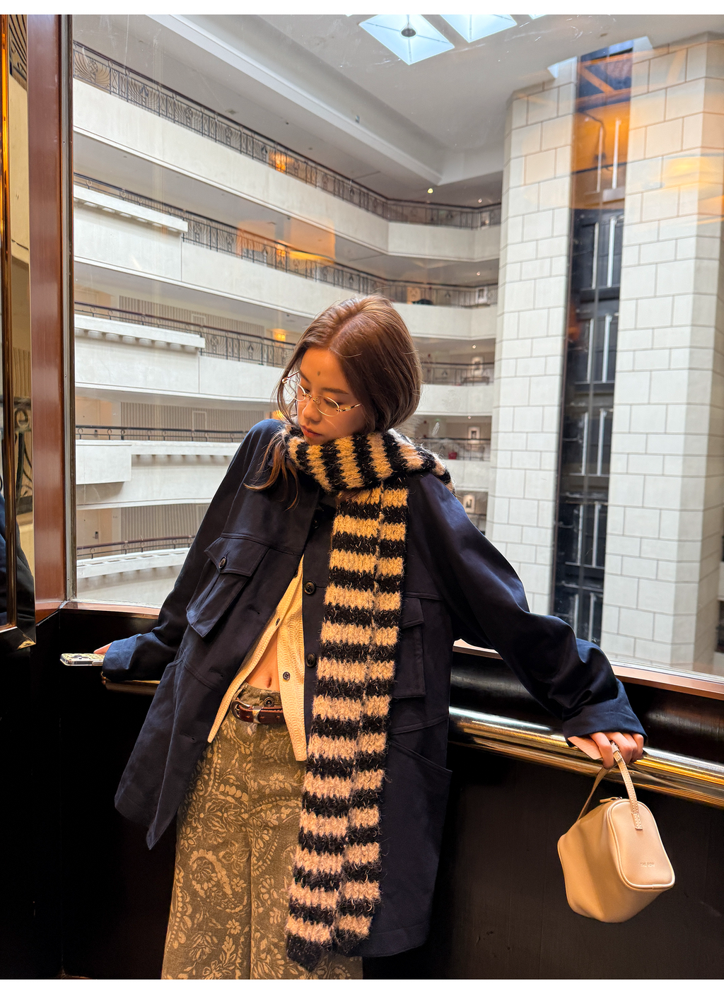 LelyMooch あったかフリース×スエードジャケット  LEM238