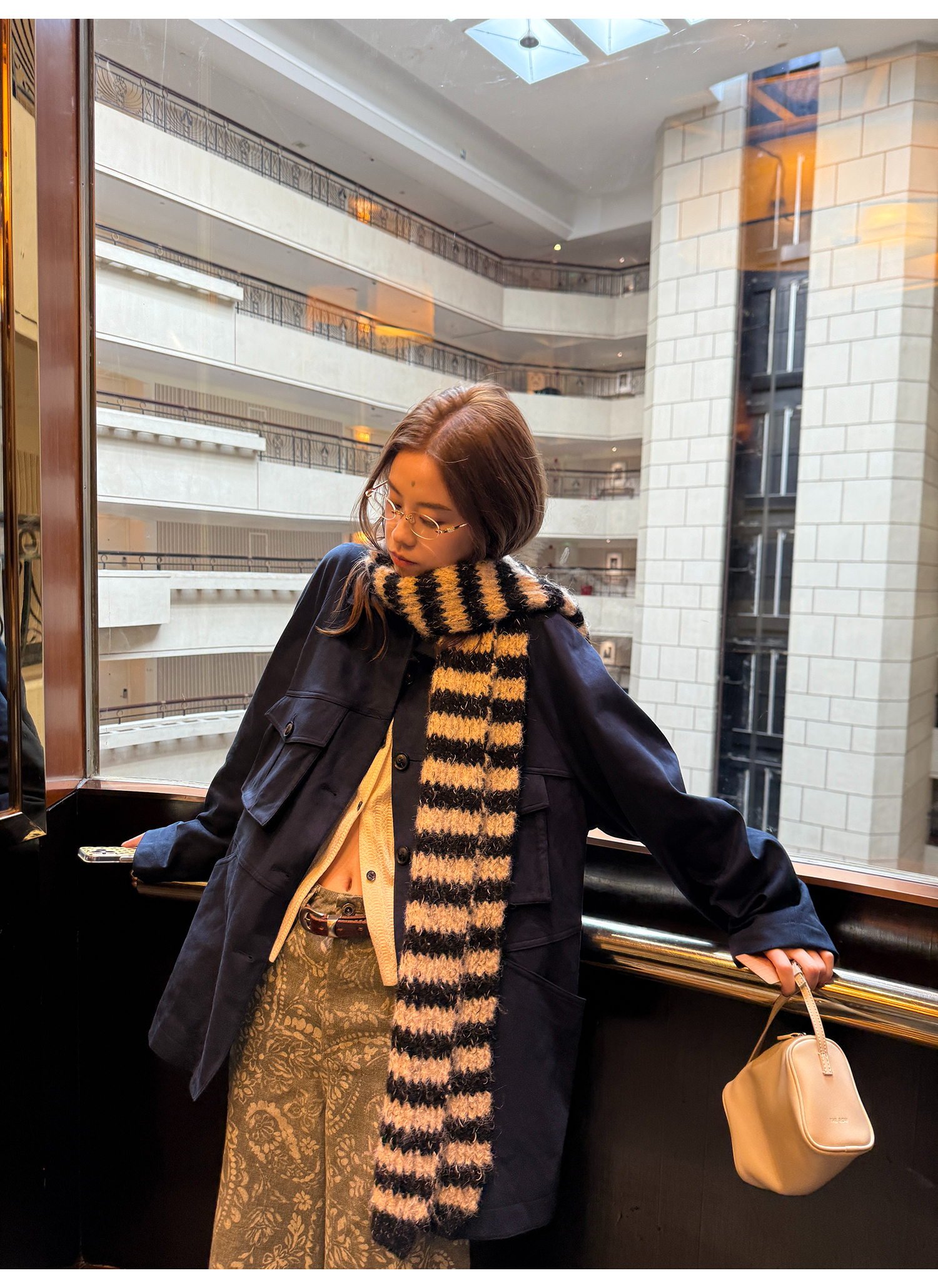 LelyMooch あったかフリース×スエードジャケット  LEM238