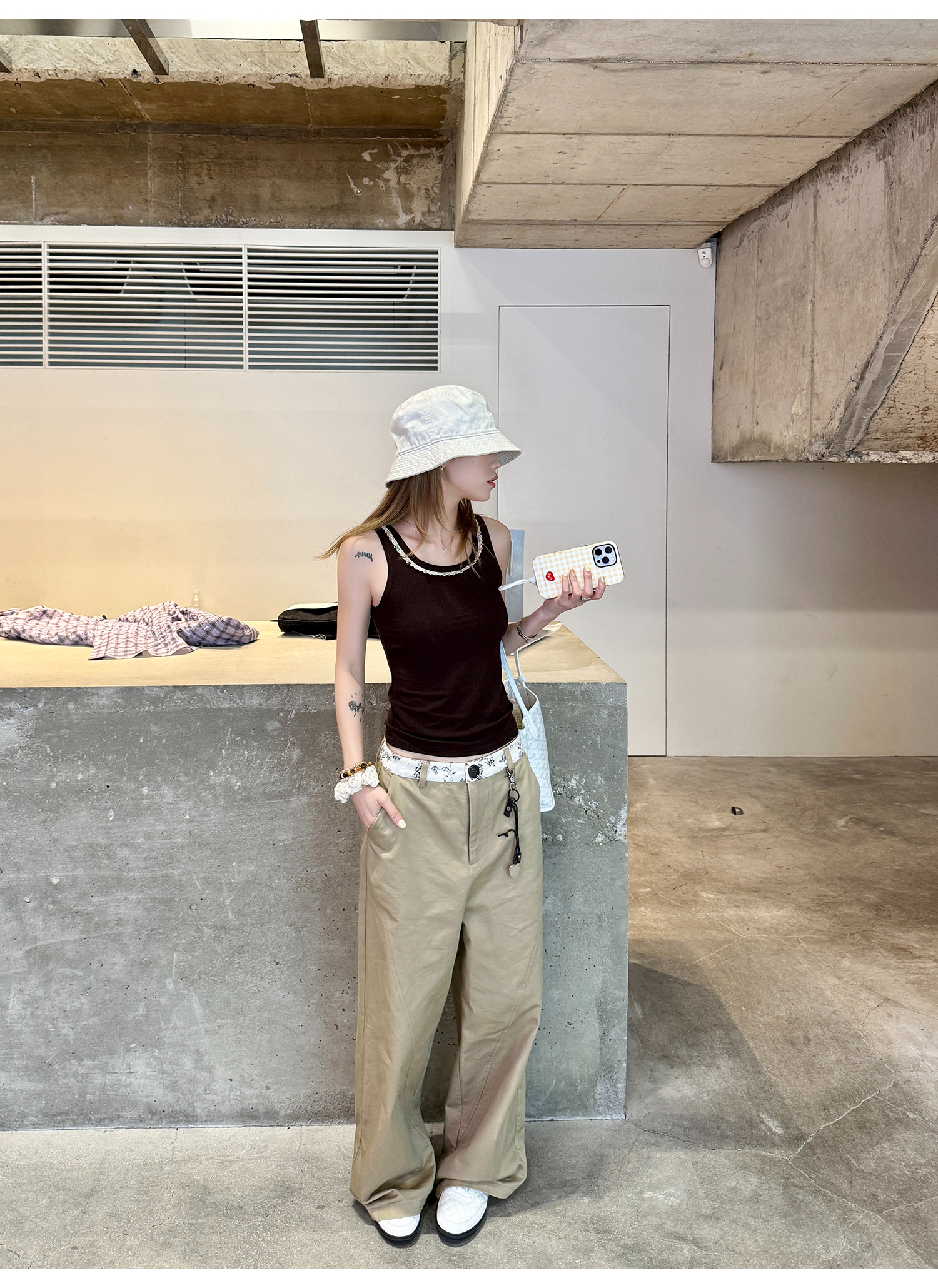 LelyMooch 黄金比カットチノパン  LEM174