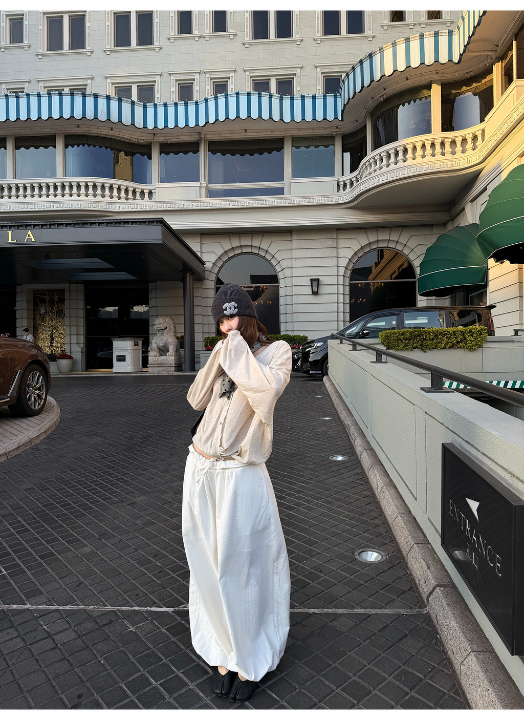 LelyMooch フリルウエスト バルーンワイドパンツ  LEM315