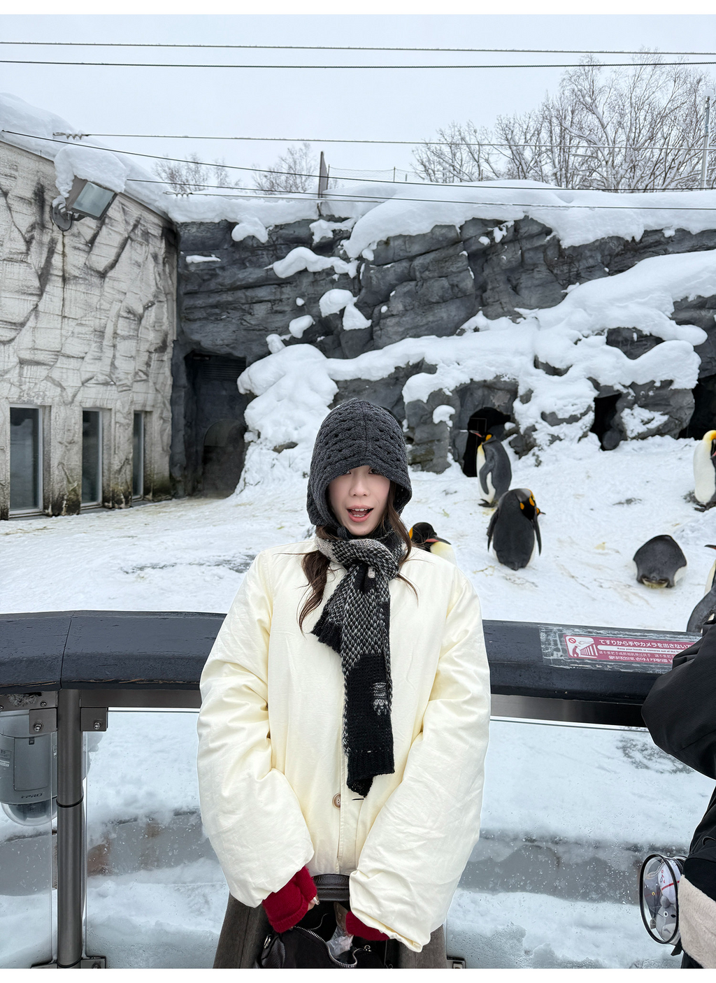 LelyMooch マフラー付き 中綿ブルゾン  LEM306